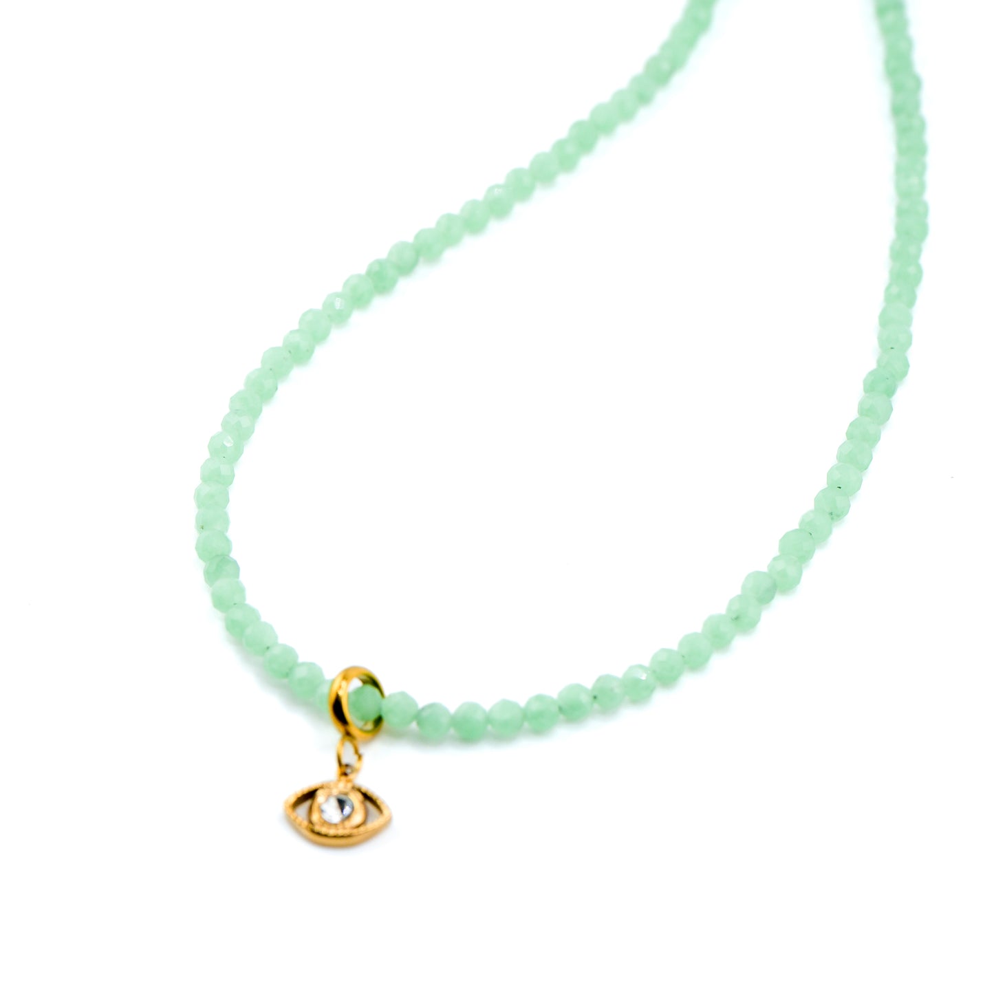 Ojos Pequeños Micro Crystal Necklace