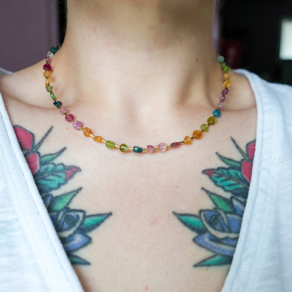 Harmony Rainbow Tourmaline Necklace