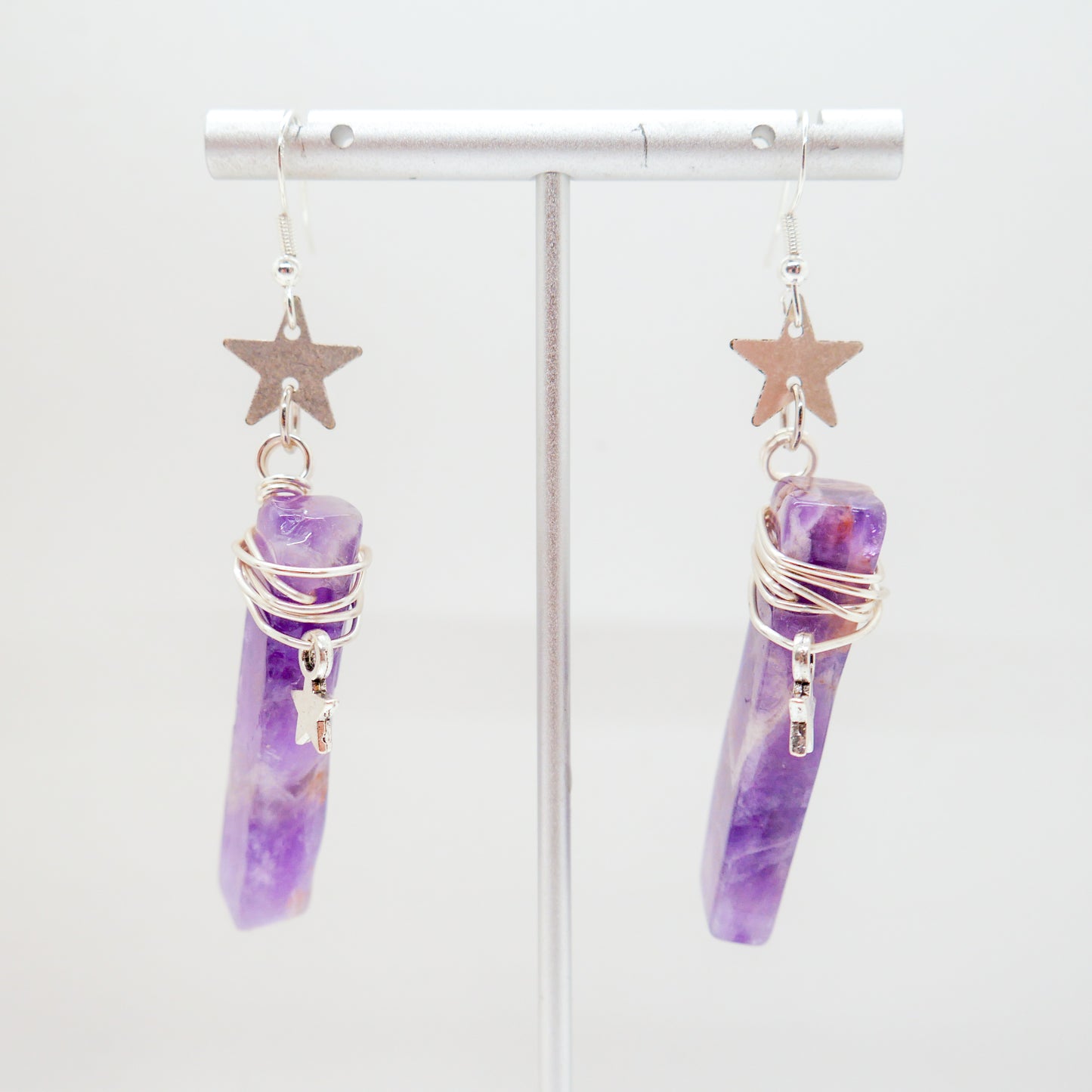 Amethyst Wire Wrapped Earrings