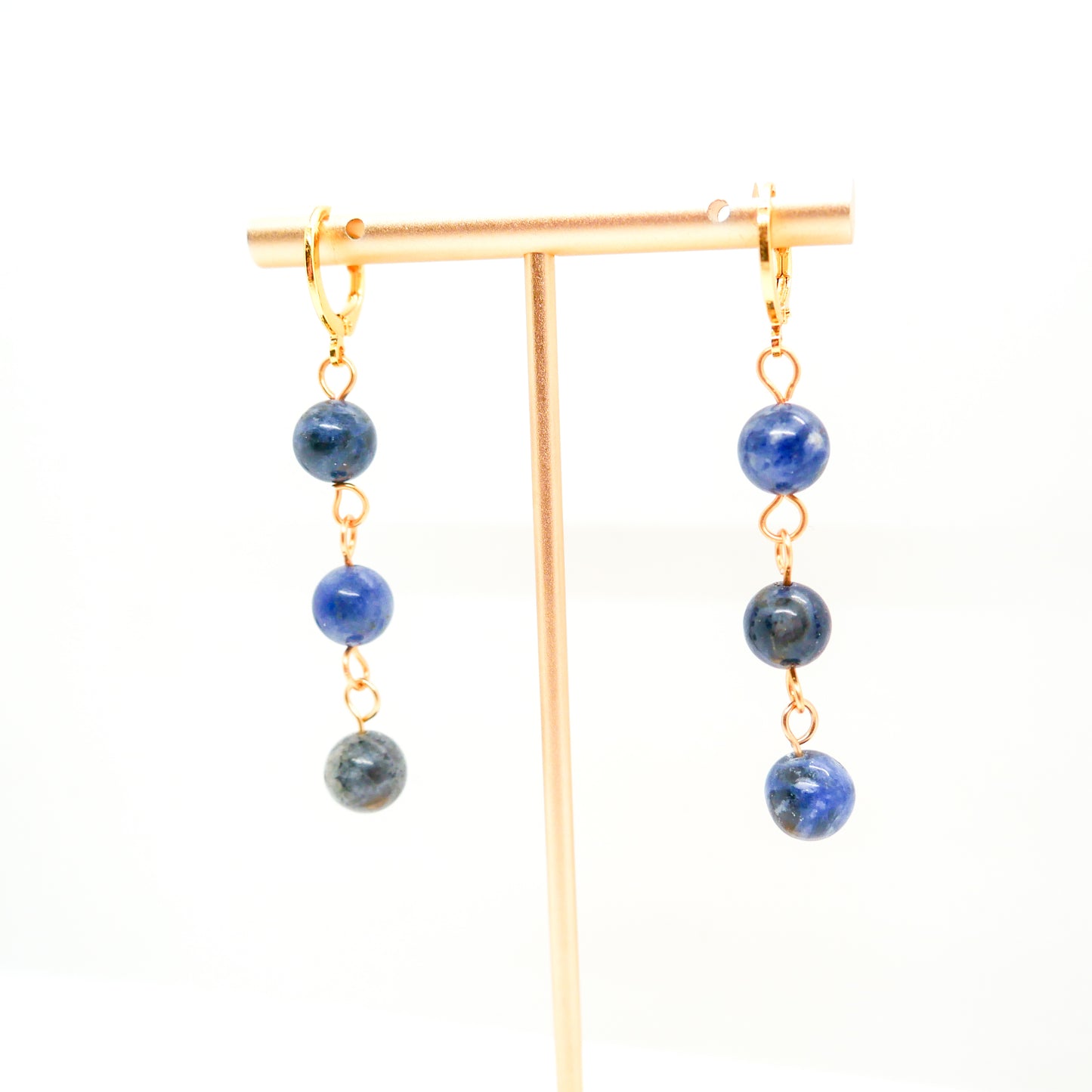 Sodalite Huggy Hoops