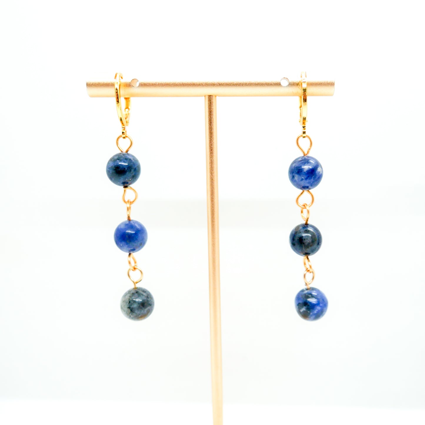 Sodalite Huggy Hoops