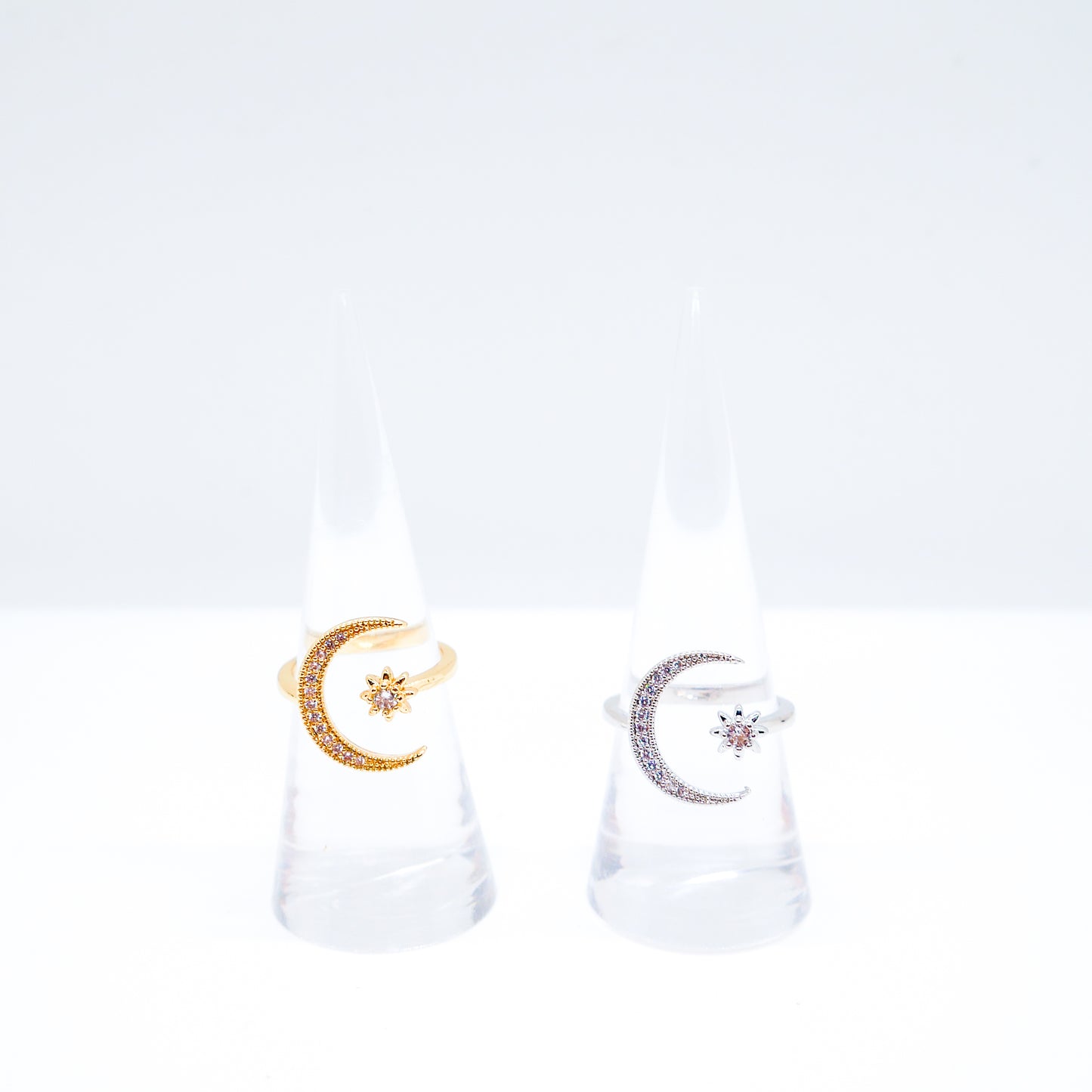 Moonlit Adjustable Ring