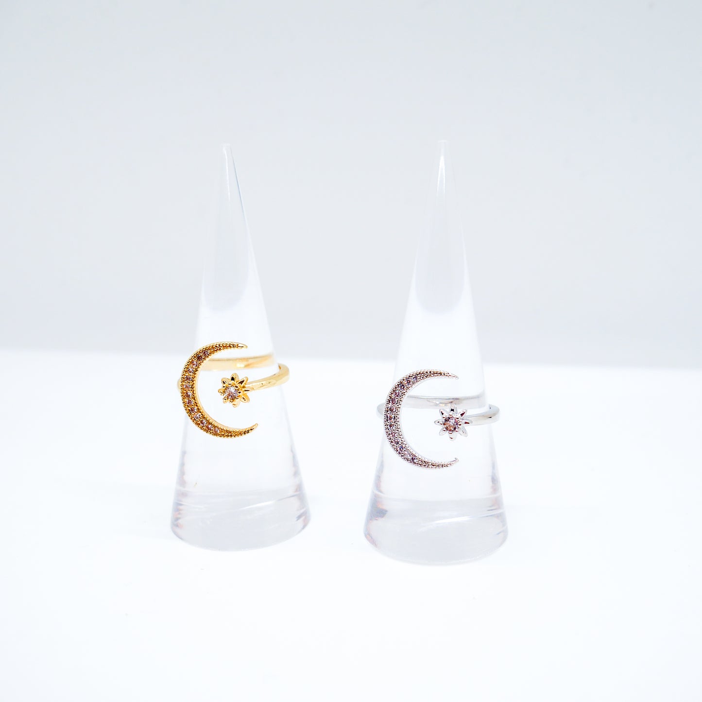 Moonlit Adjustable Ring