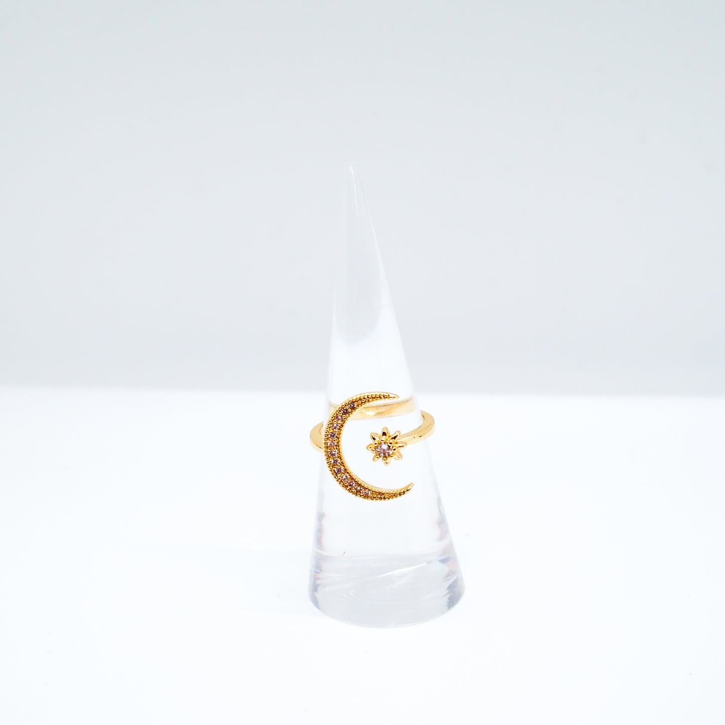 Moonlit Adjustable Ring