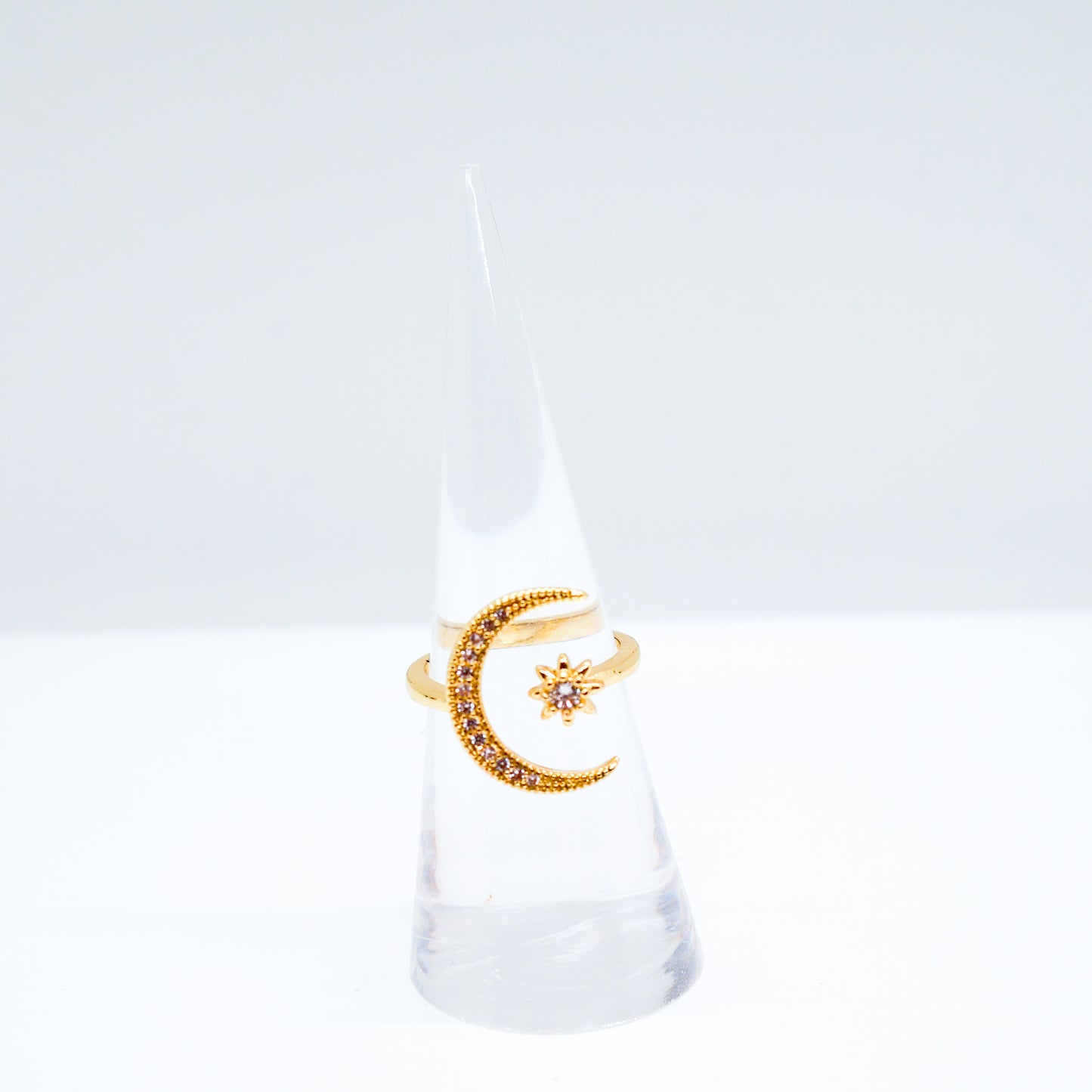 Moonlit Adjustable Ring