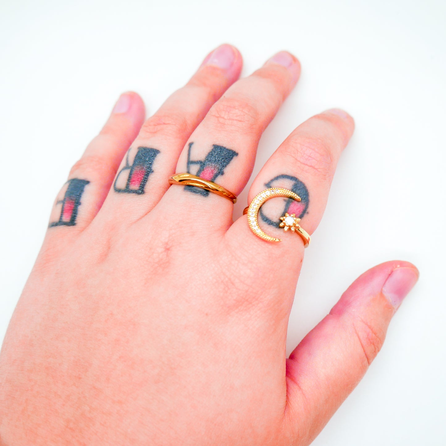 Moonlit Adjustable Ring