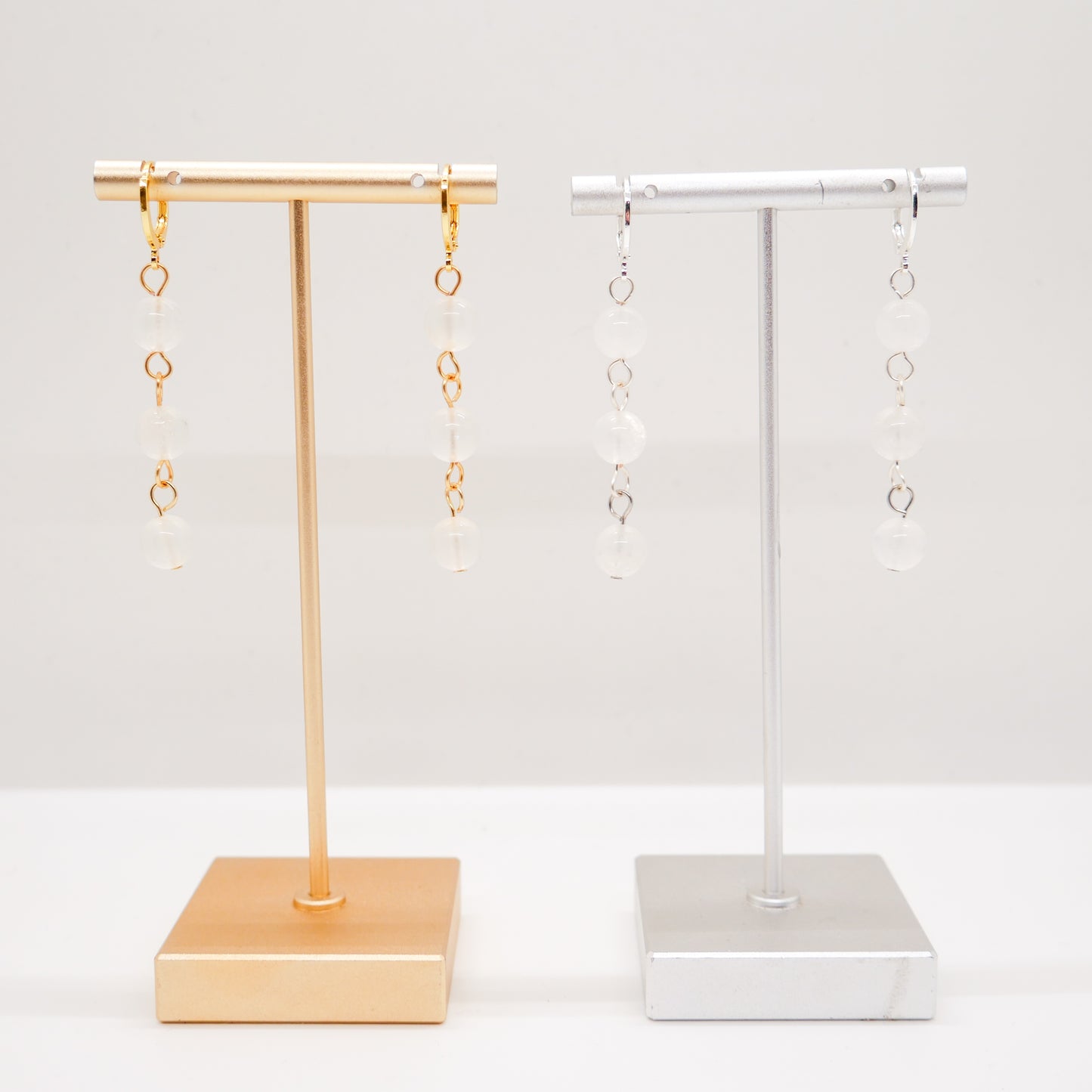 Moonstone Huggy Hoops