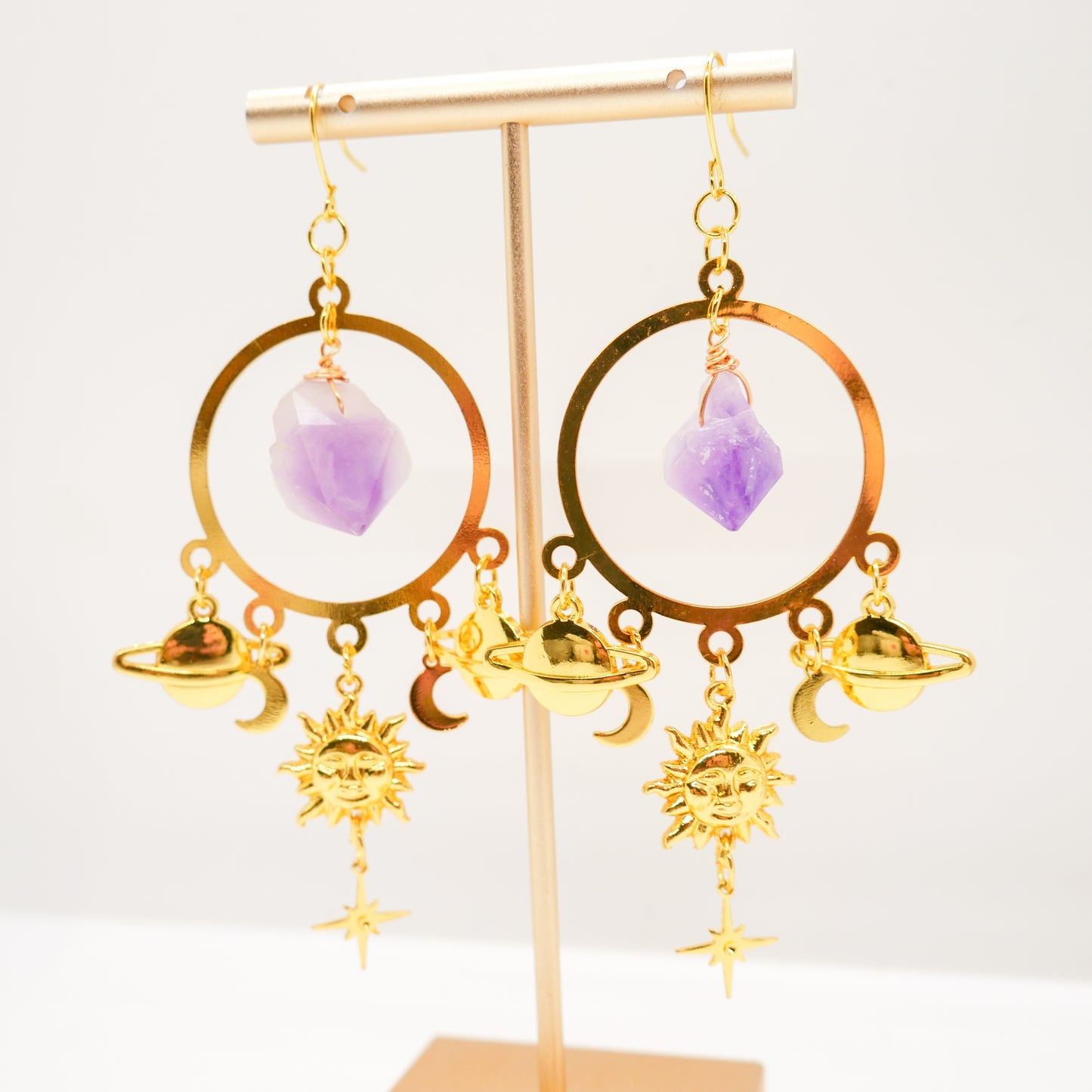 Miss World Amethyst Earrings