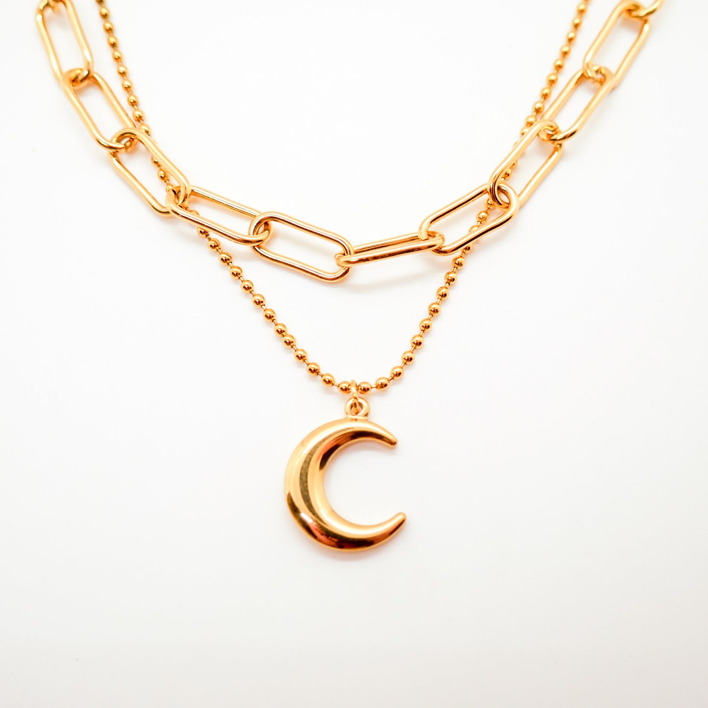 Gold Moon Necklace