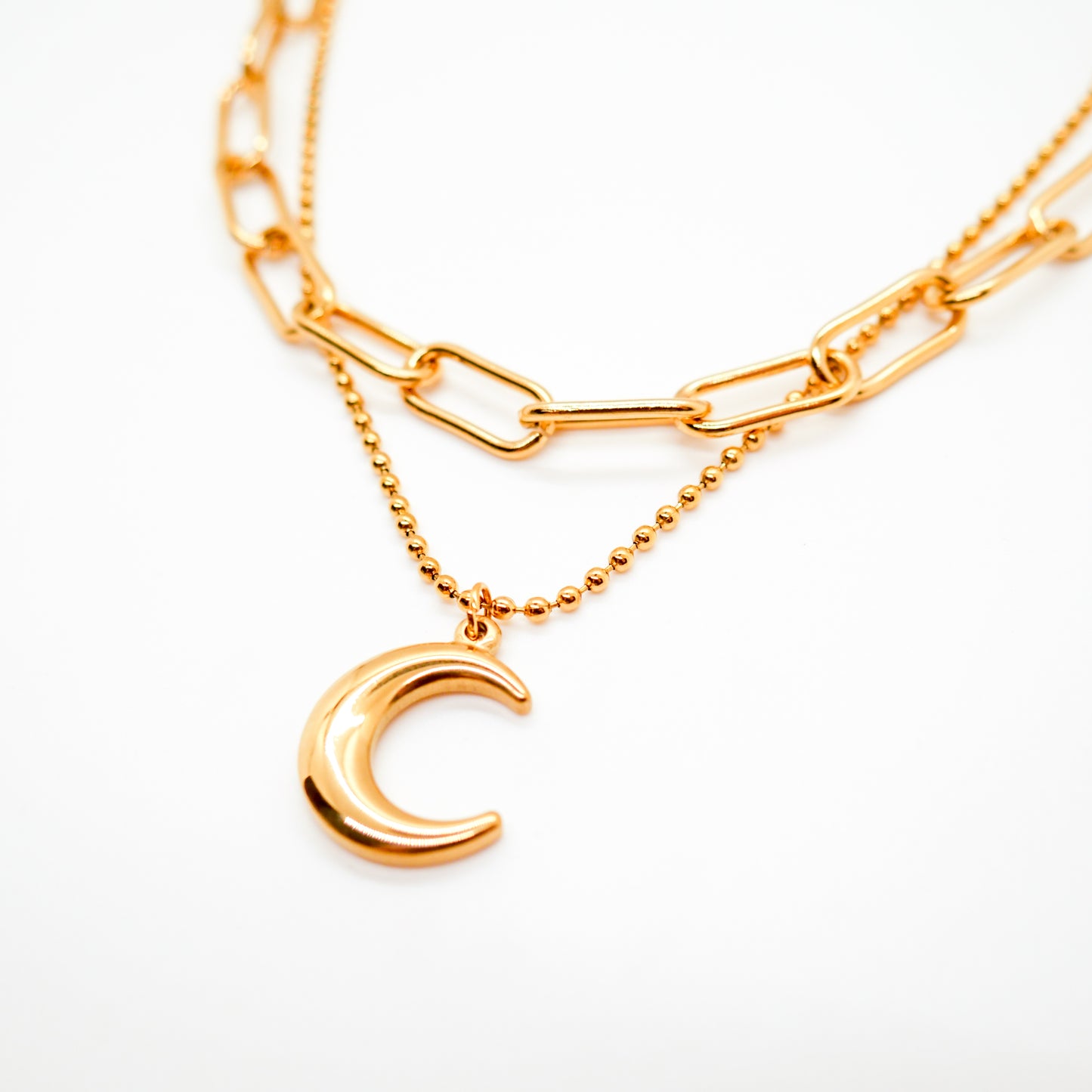 Gold Moon Necklace