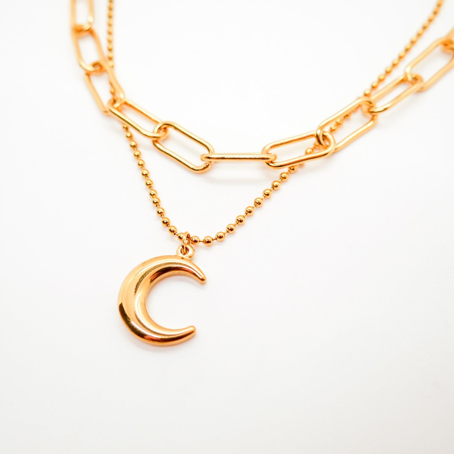 Gold Moon Necklace