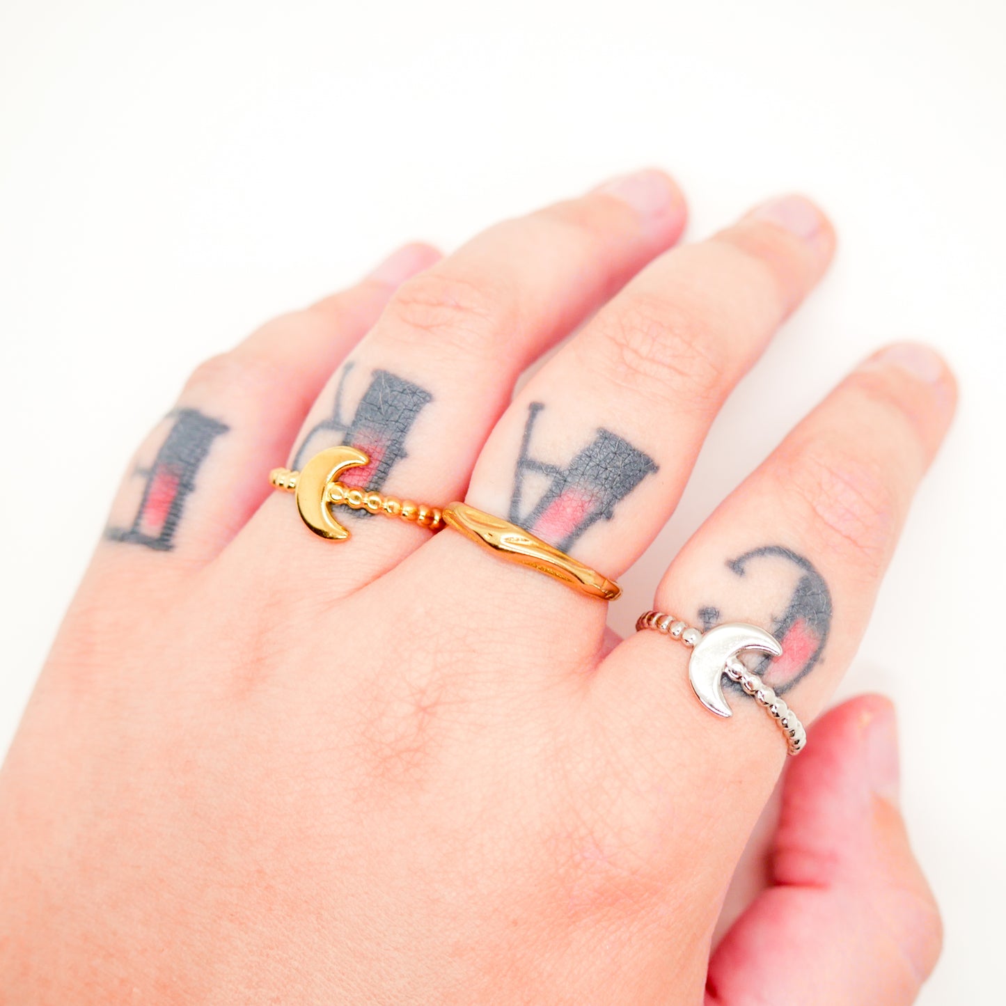 Petite Moon Adjustable Ring