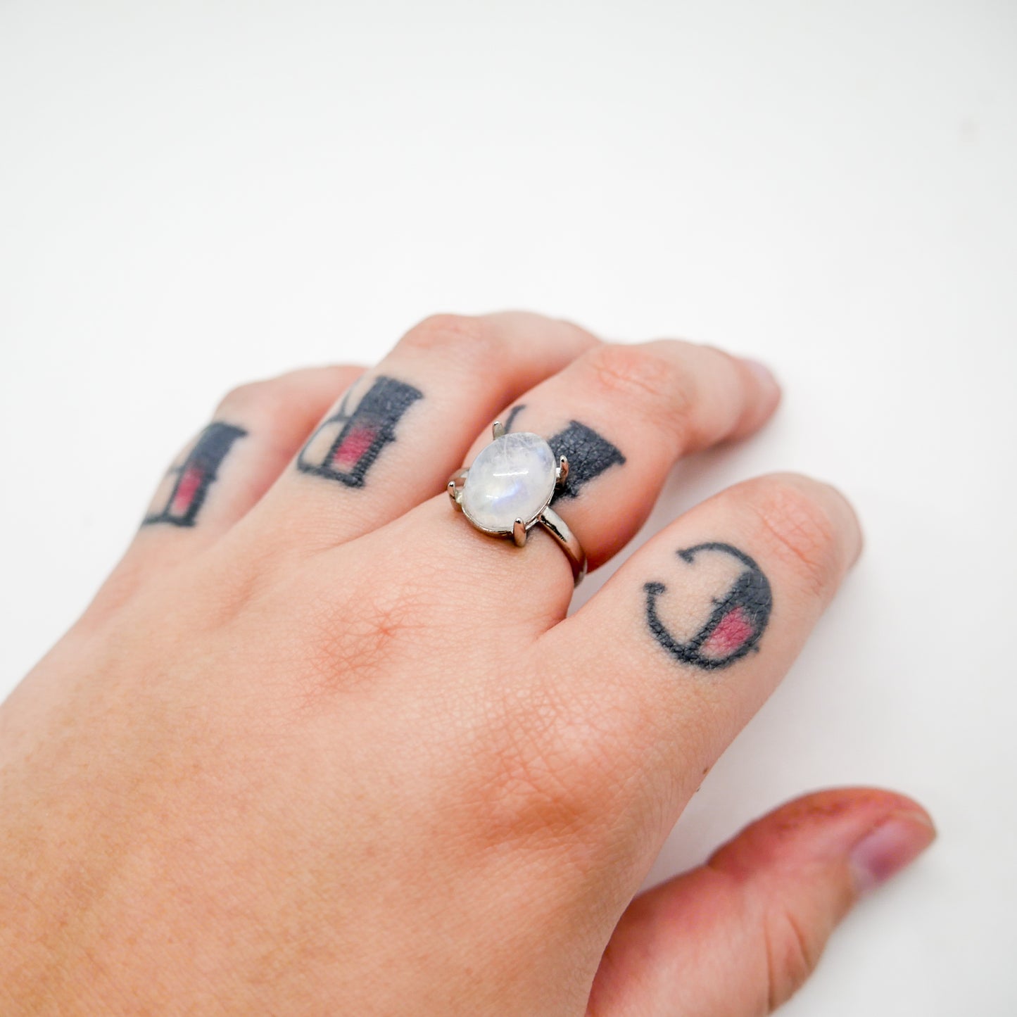 Moonstone Adjustable Ring