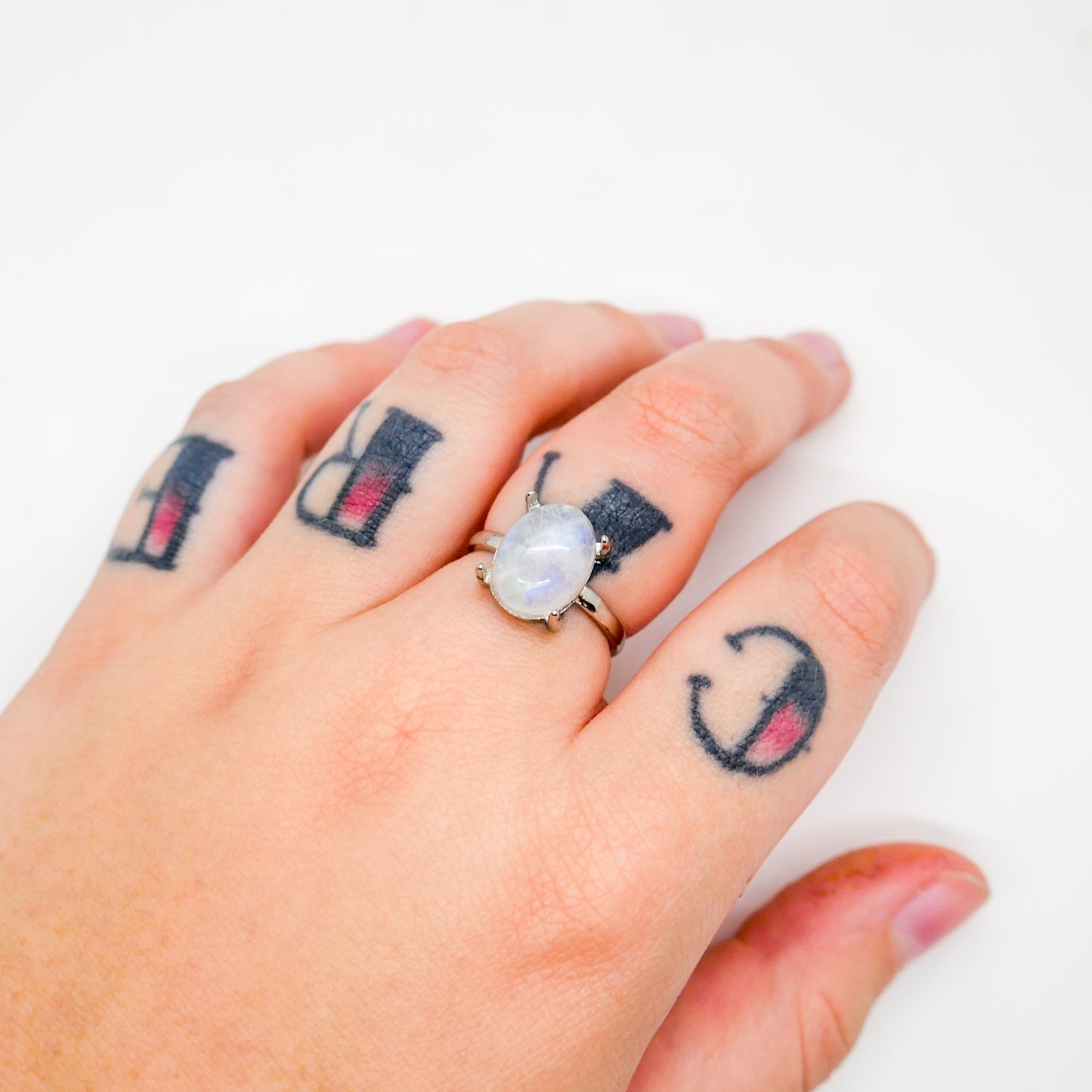 Moonstone Adjustable Ring
