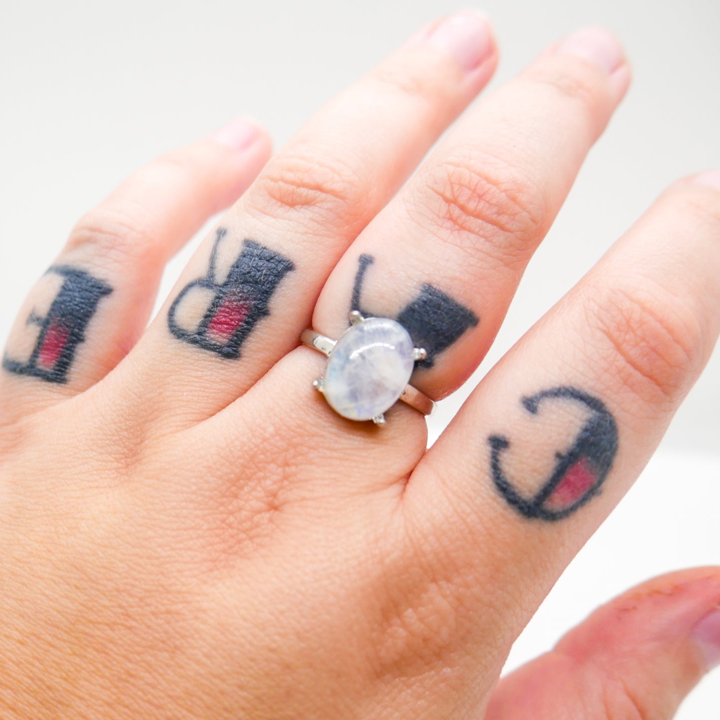 Moonstone Adjustable Ring