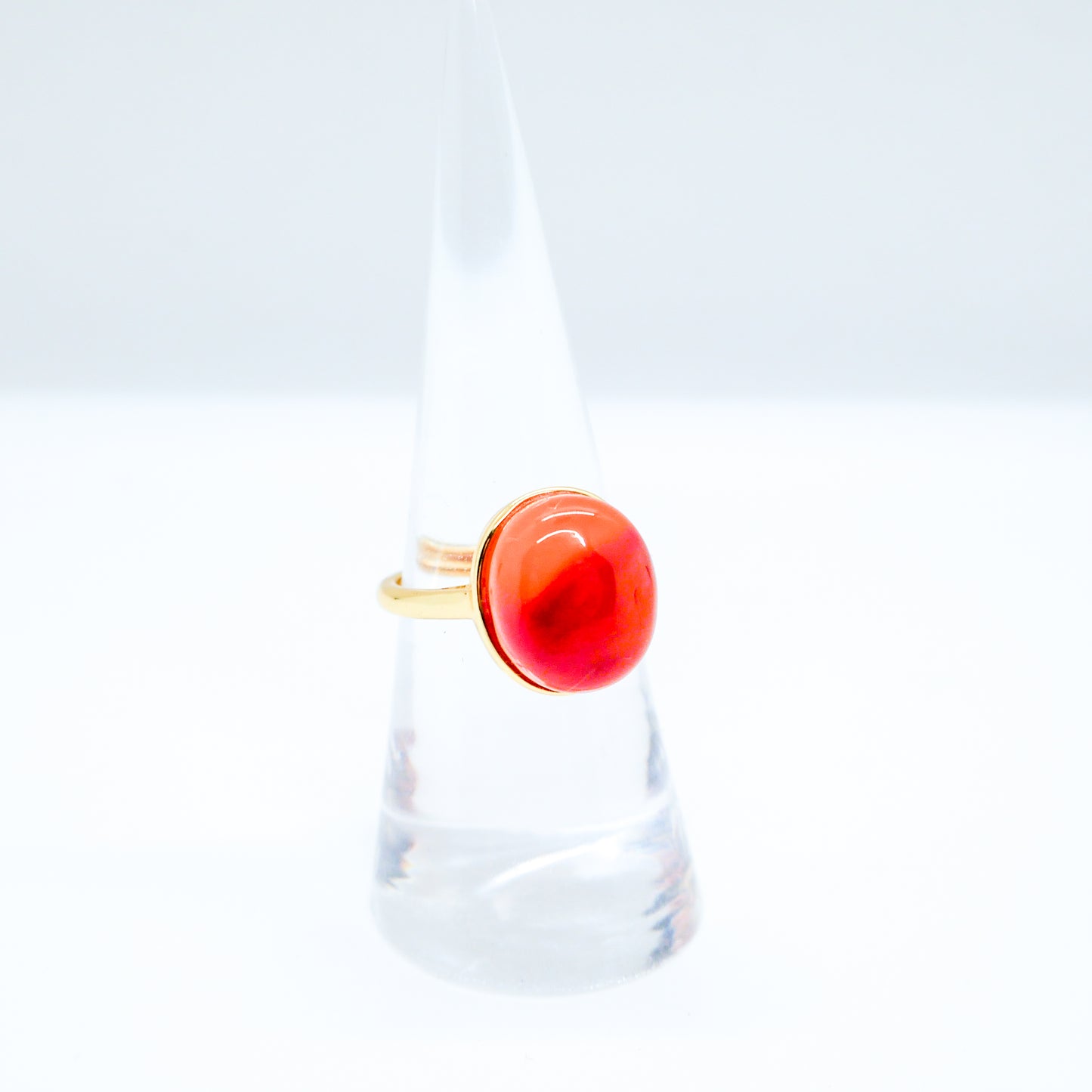 Carnelian Adjustable Ring