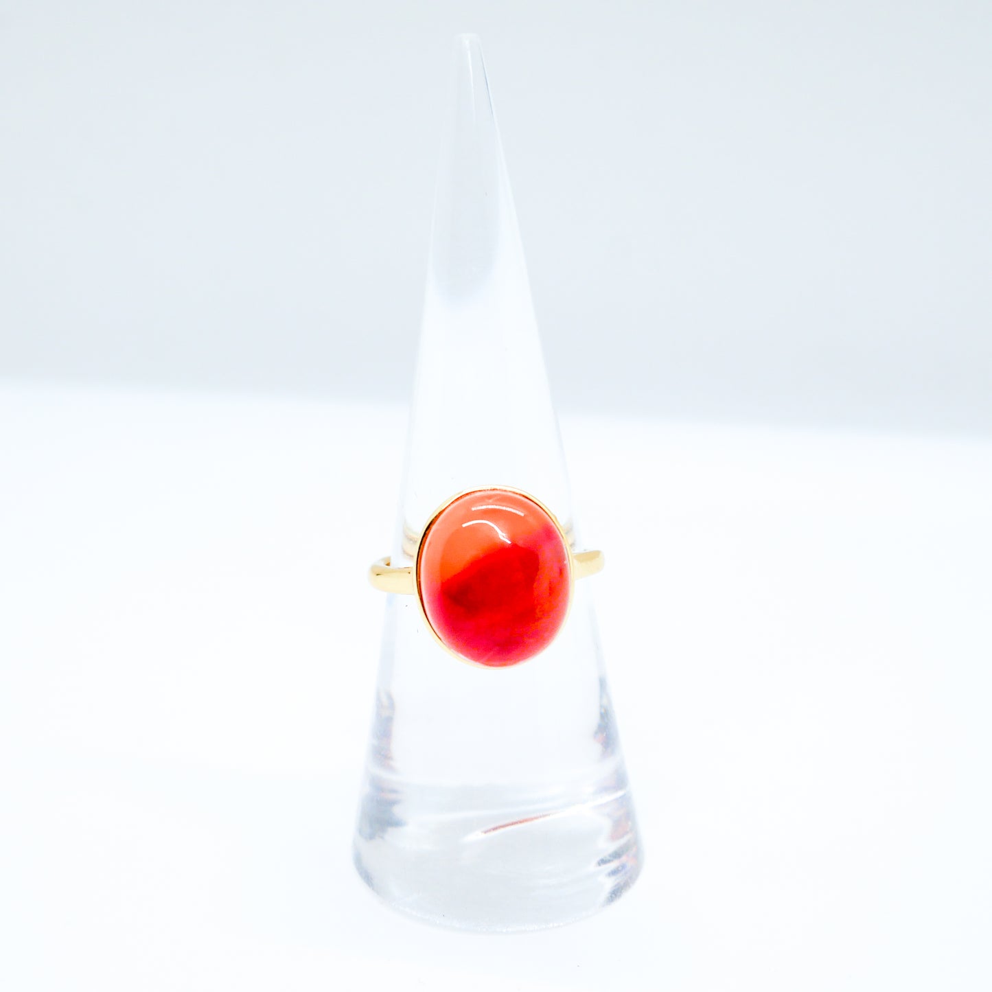 Carnelian Adjustable Ring