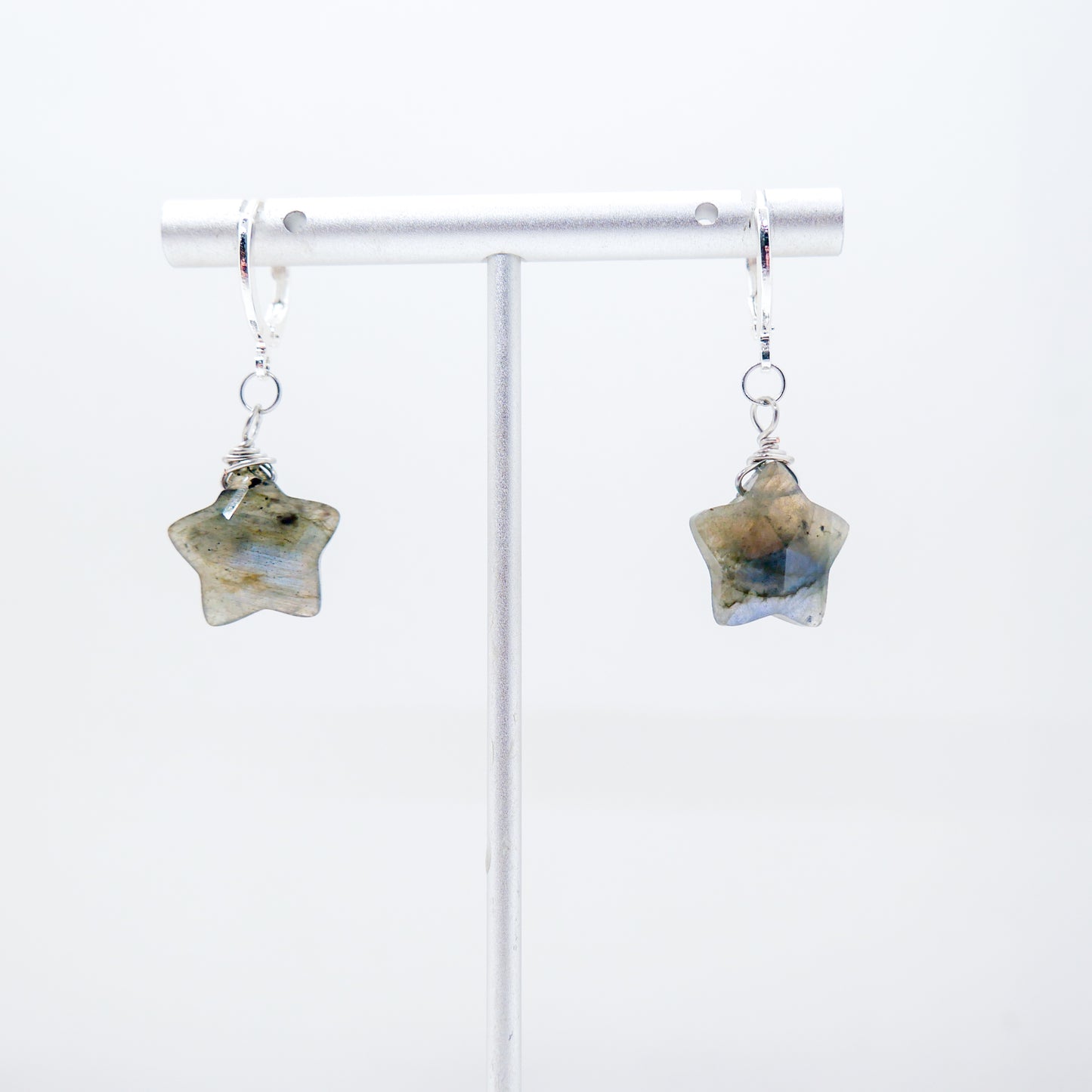 Estrella Labradorite Huggy Hoops