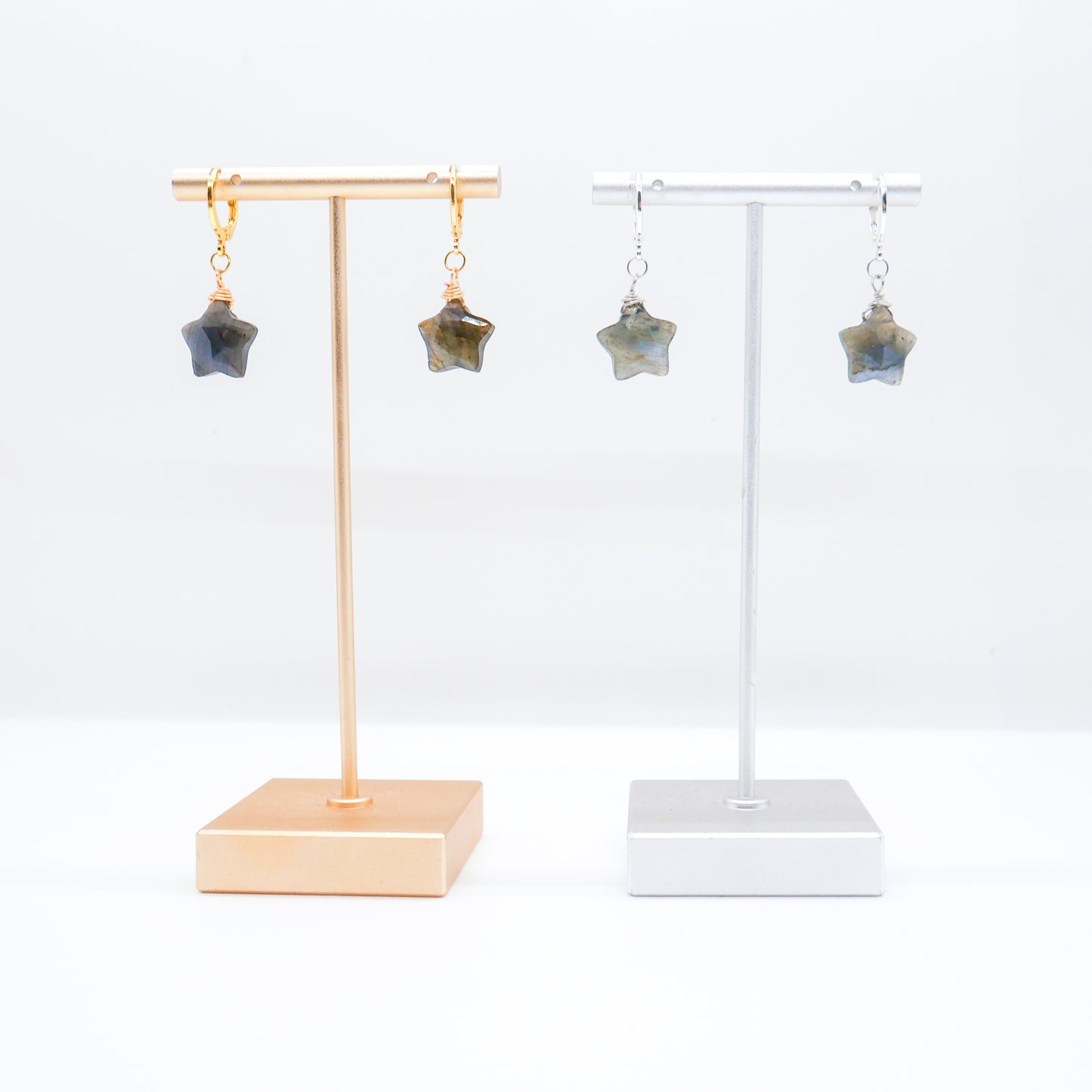Estrella Labradorite Huggy Hoops