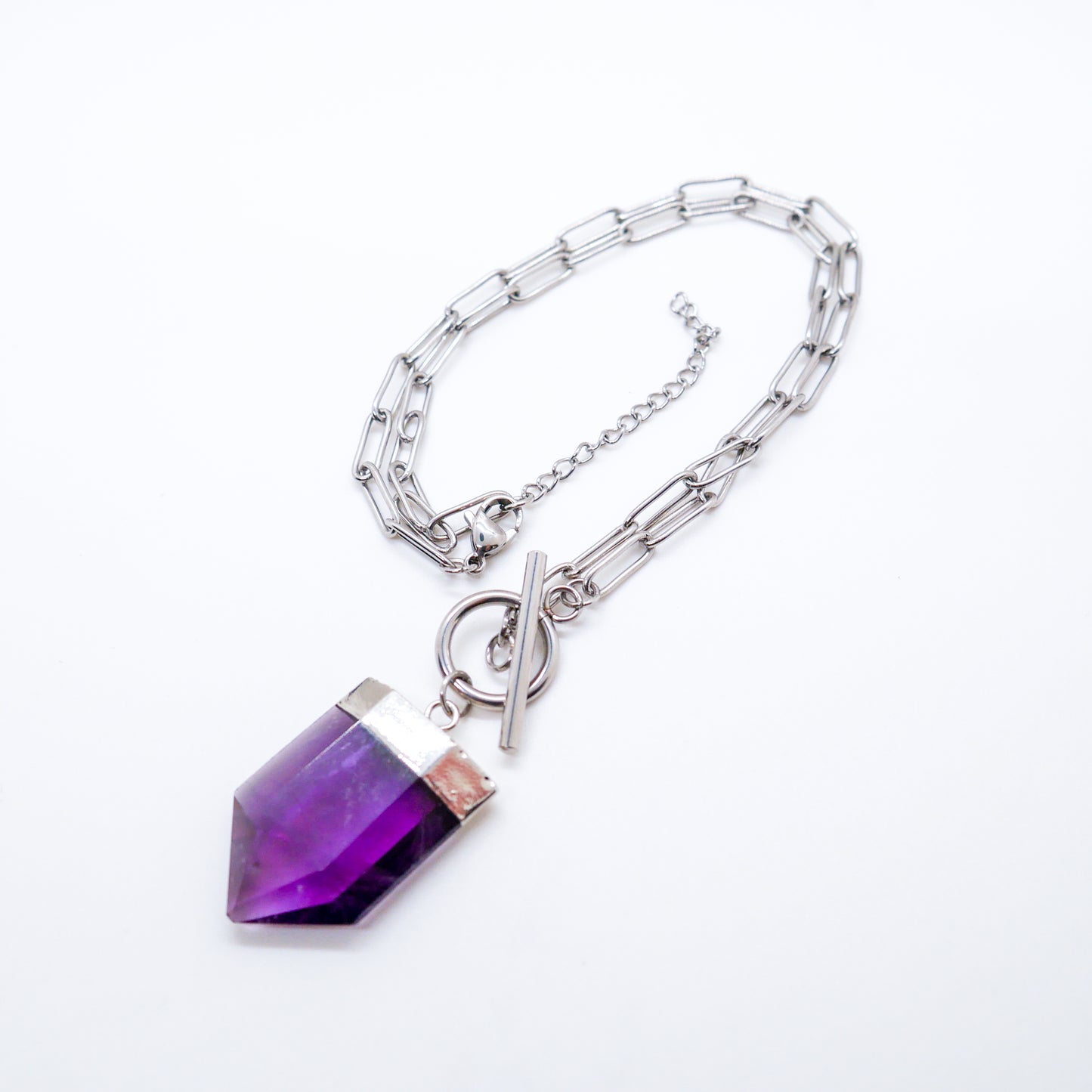 Intuitive Amethyst Toggle Necklace