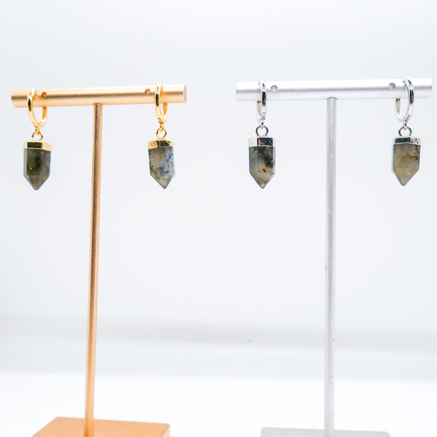 Enchanted Labradorite Huggy Hoops