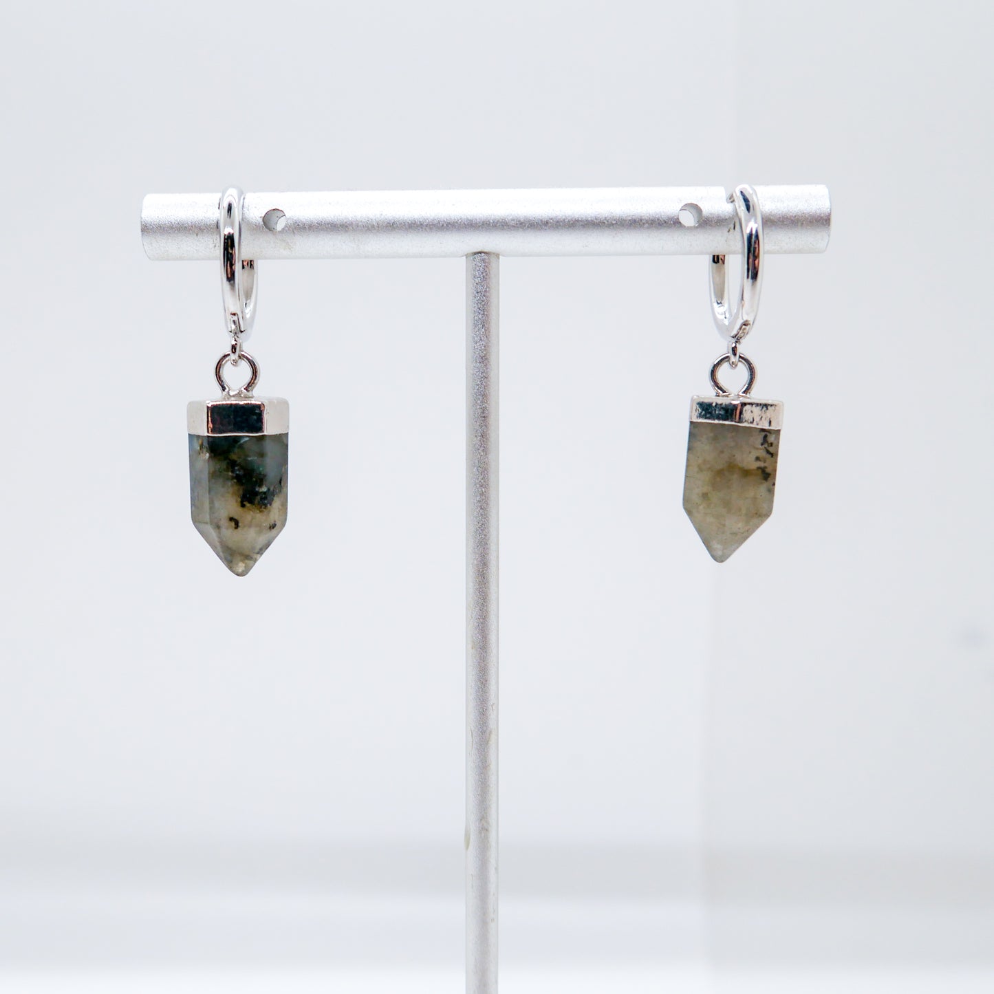 Enchanted Labradorite Huggy Hoops