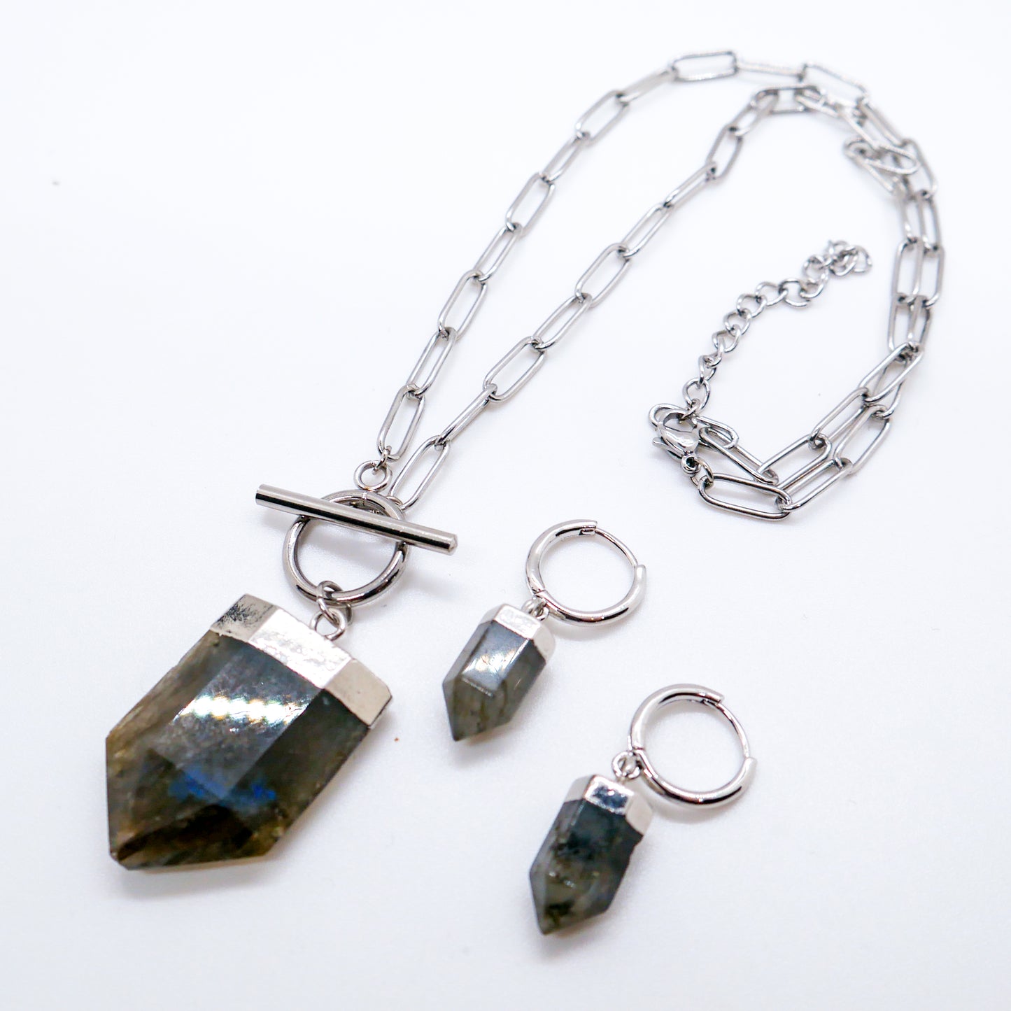 Enchanted Labradorite Necklace and Earring Bundle