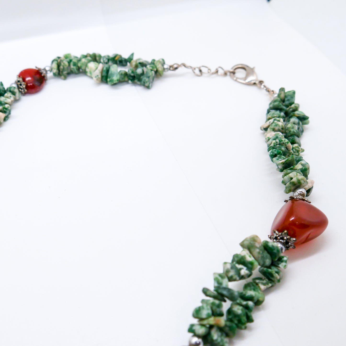 Roots of Passion Carnelian and Tree Agate Necklace