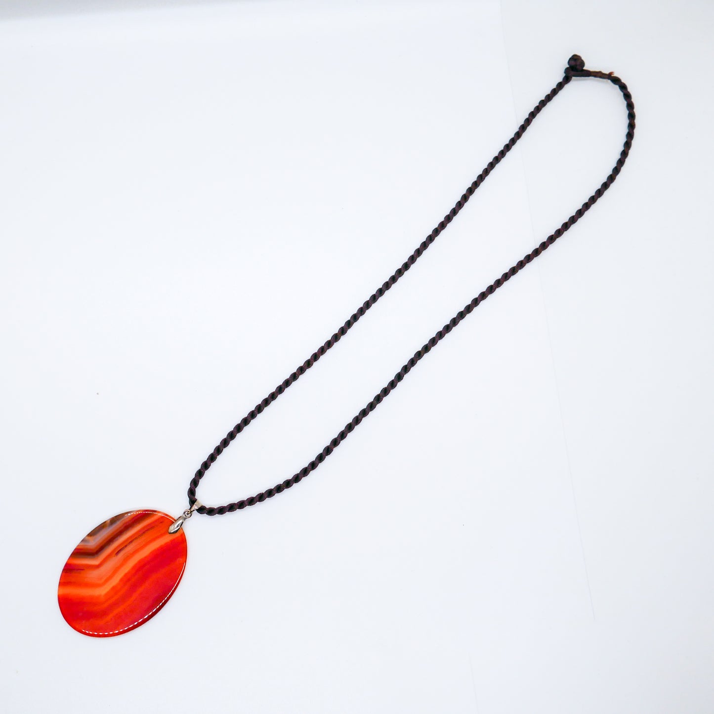 Slice of Sunshine Carnelian Rope Necklace
