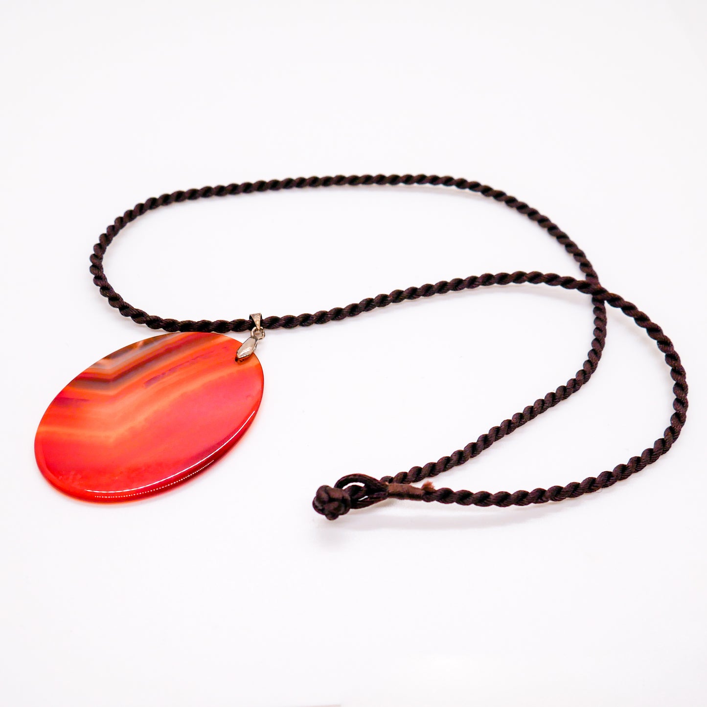 Slice of Sunshine Carnelian Rope Necklace
