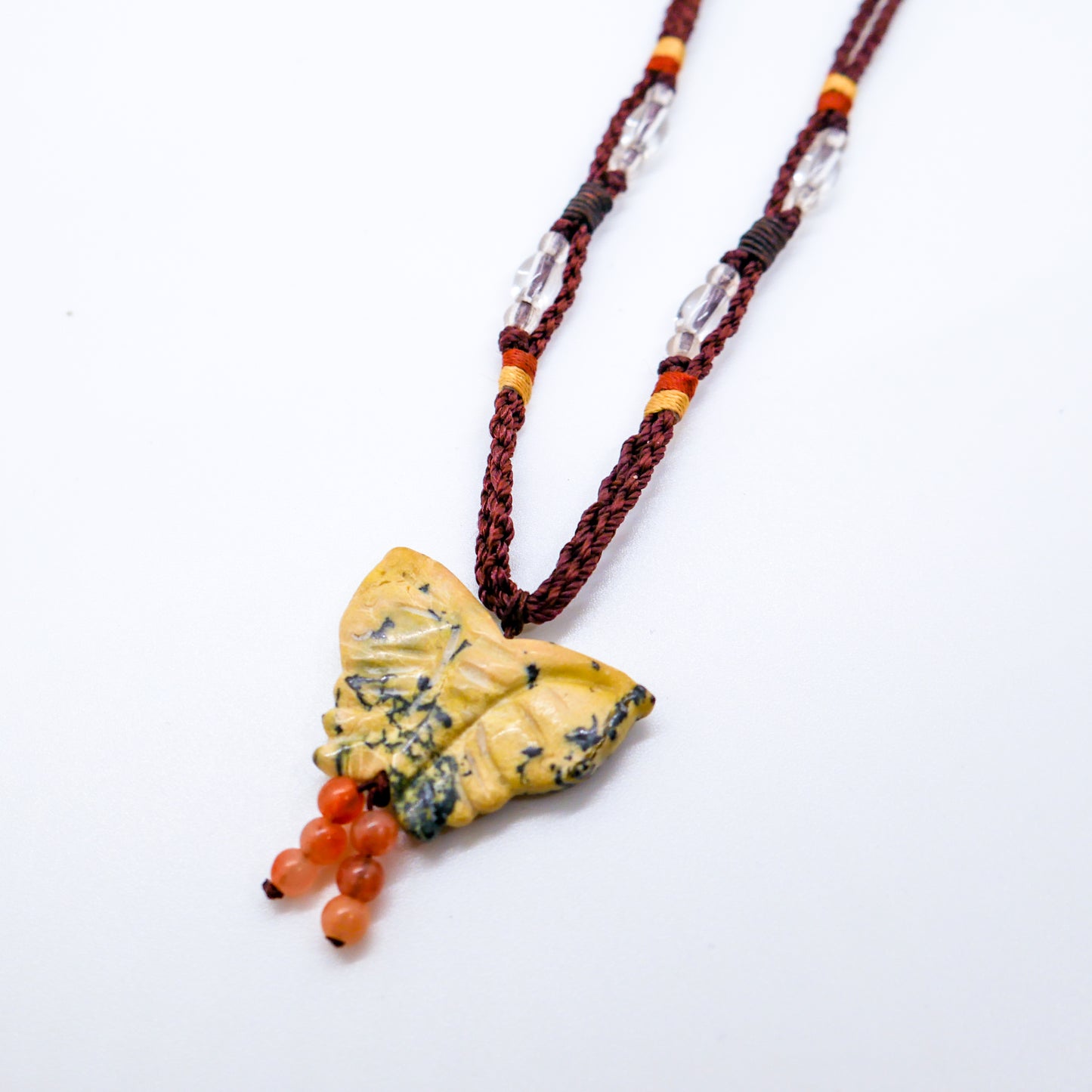 Free Spirit Butterfly Jasper Necklace