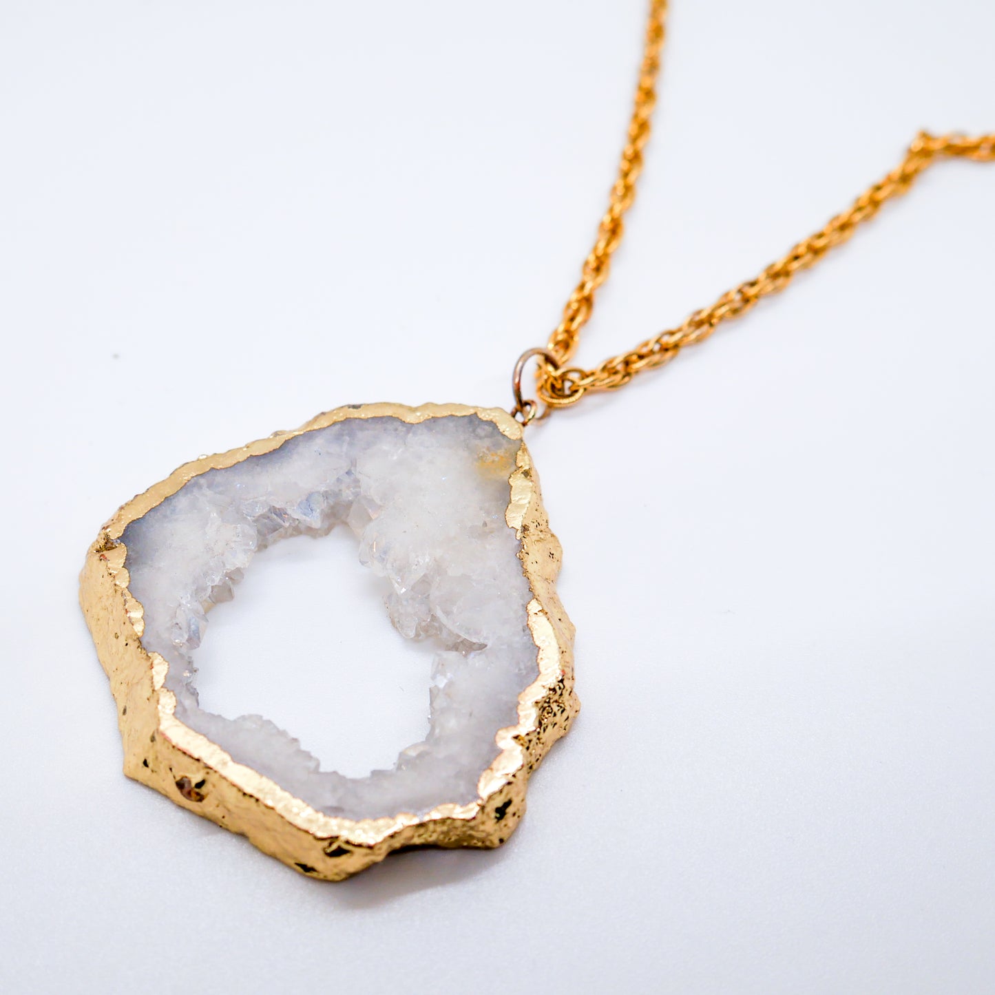 Celestial Core Quartz Statement Necklace