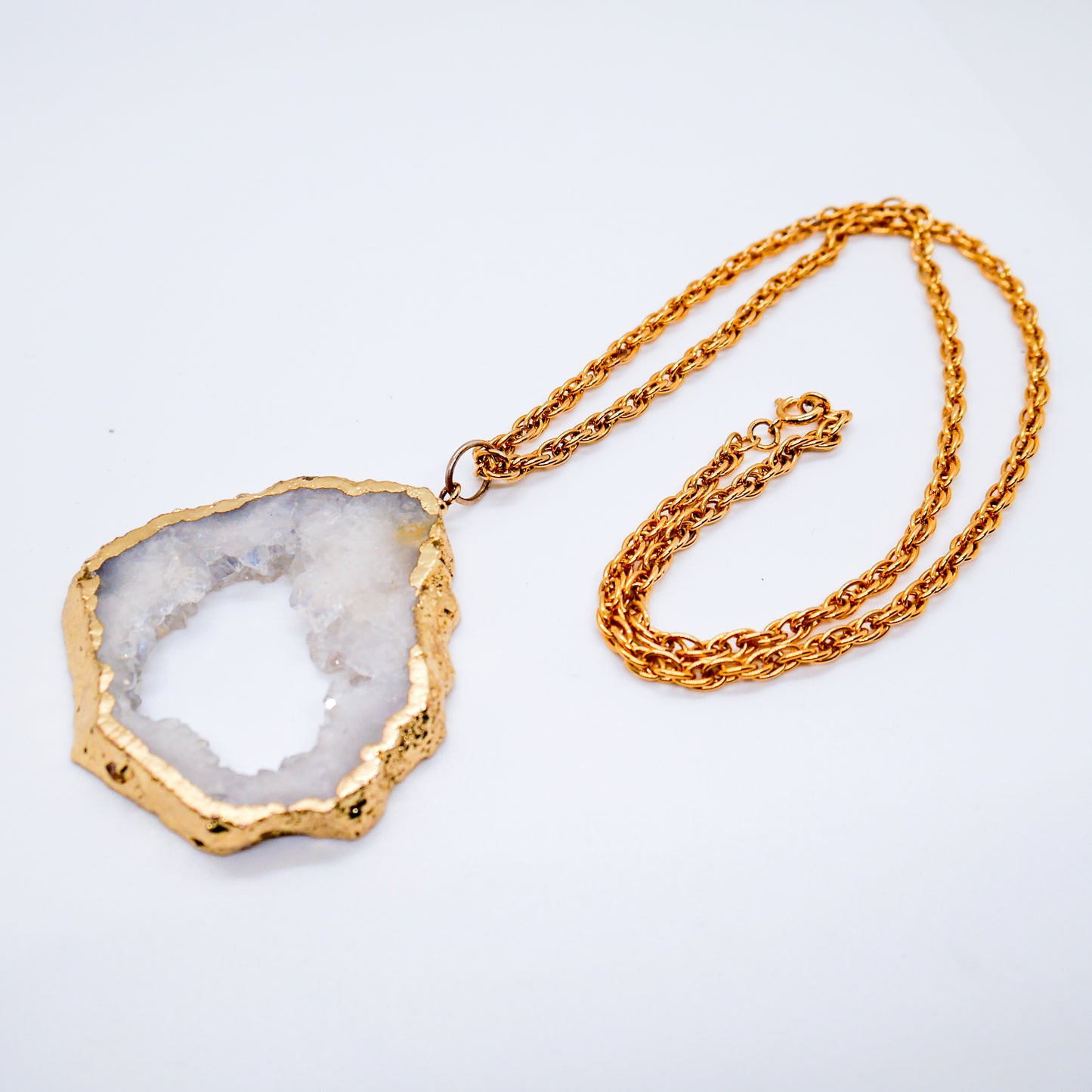 Celestial Core Quartz Statement Necklace