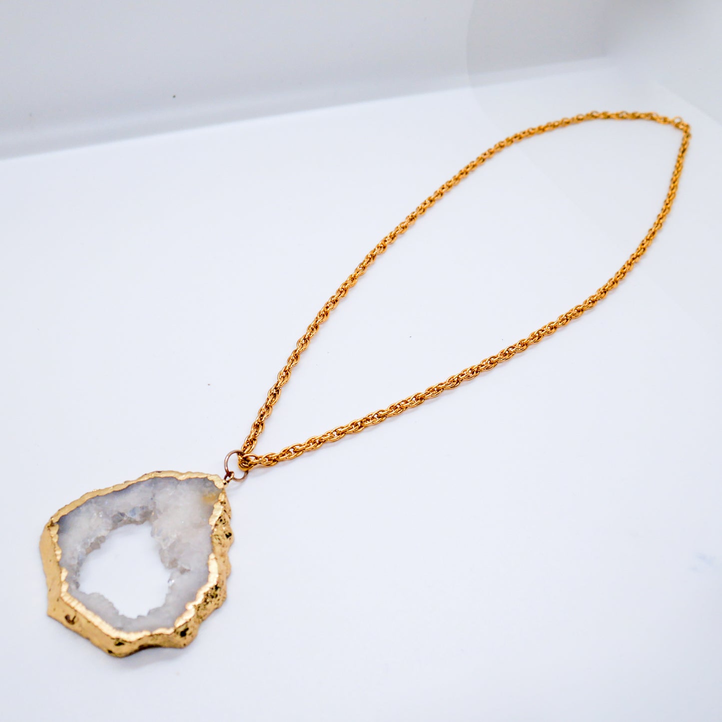 Celestial Core Quartz Statement Necklace