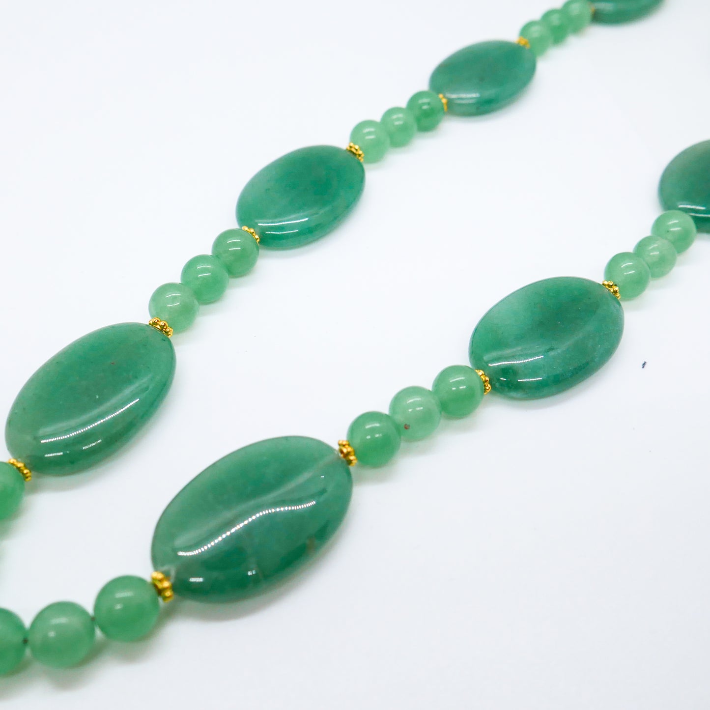 Gilded Growth Green Aventurine Necklace