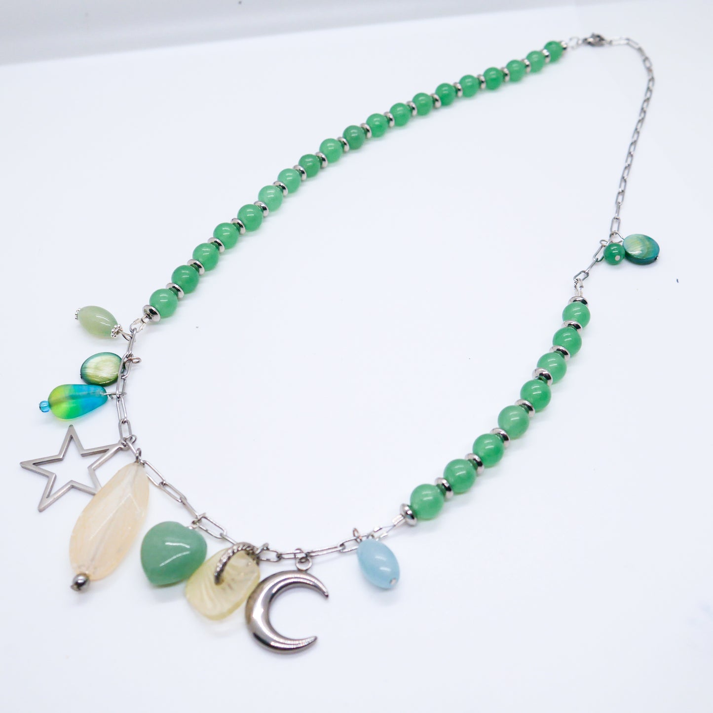 Lucky Chaos Green Aventurine Necklace