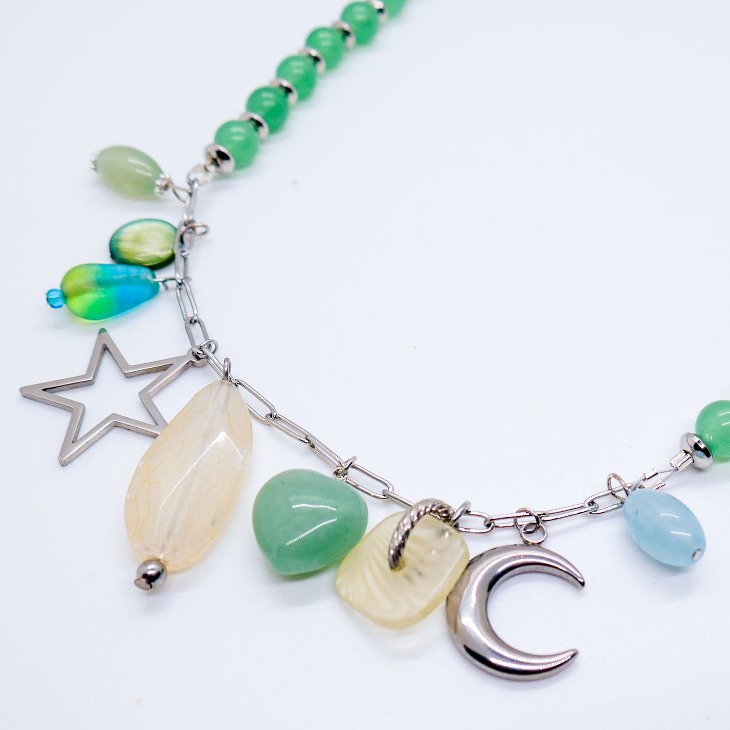 Lucky Chaos Green Aventurine Necklace