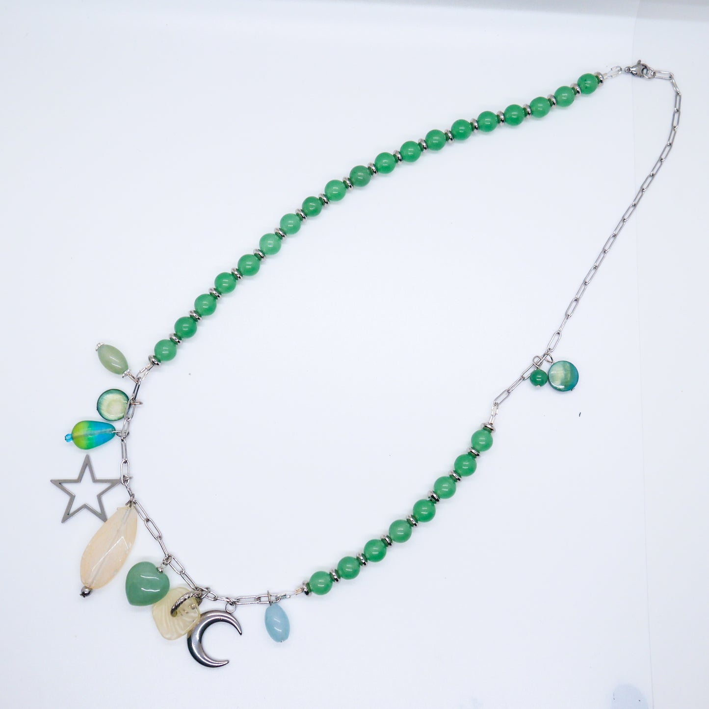 Lucky Chaos Green Aventurine Necklace