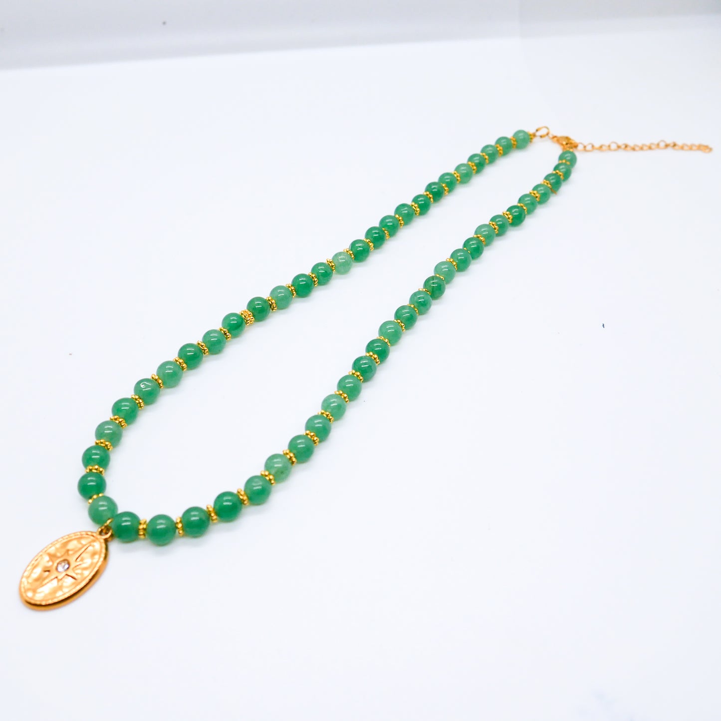 Starlit Courage Green Aventurine Necklace