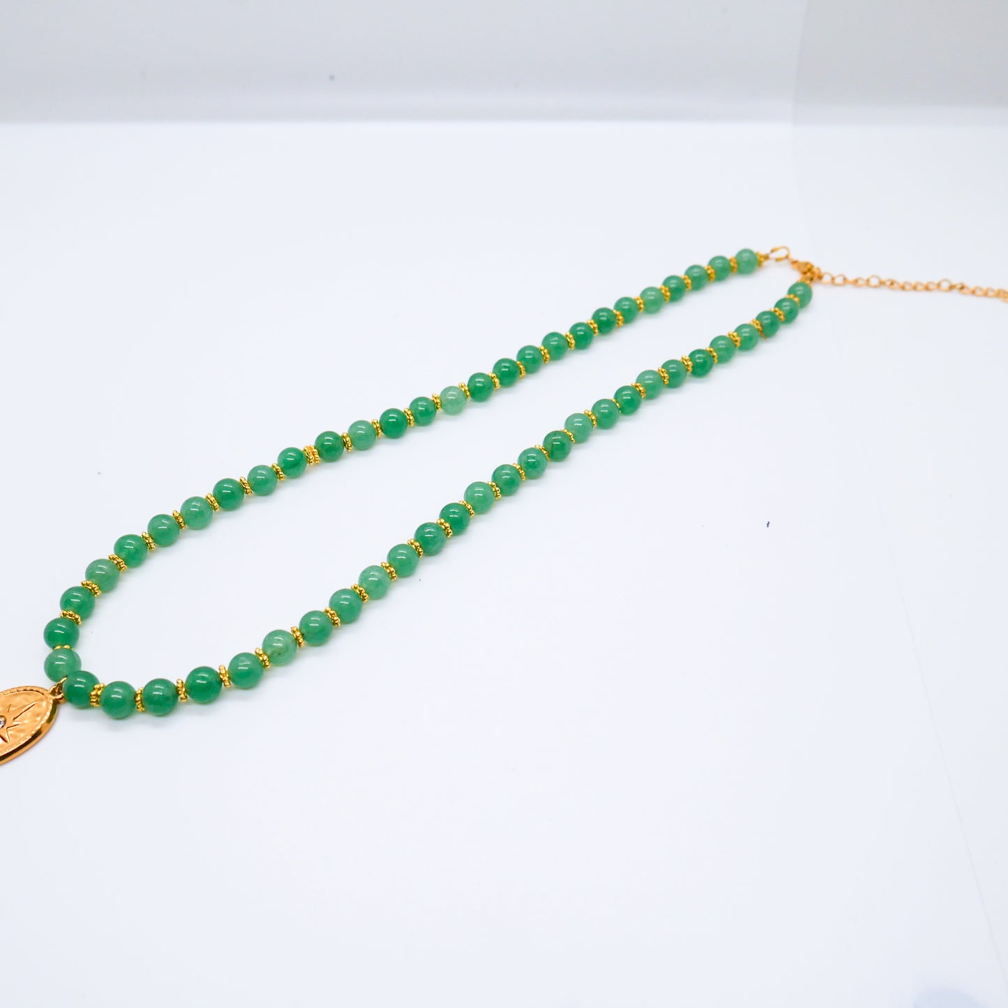 Starlit Courage Green Aventurine Necklace