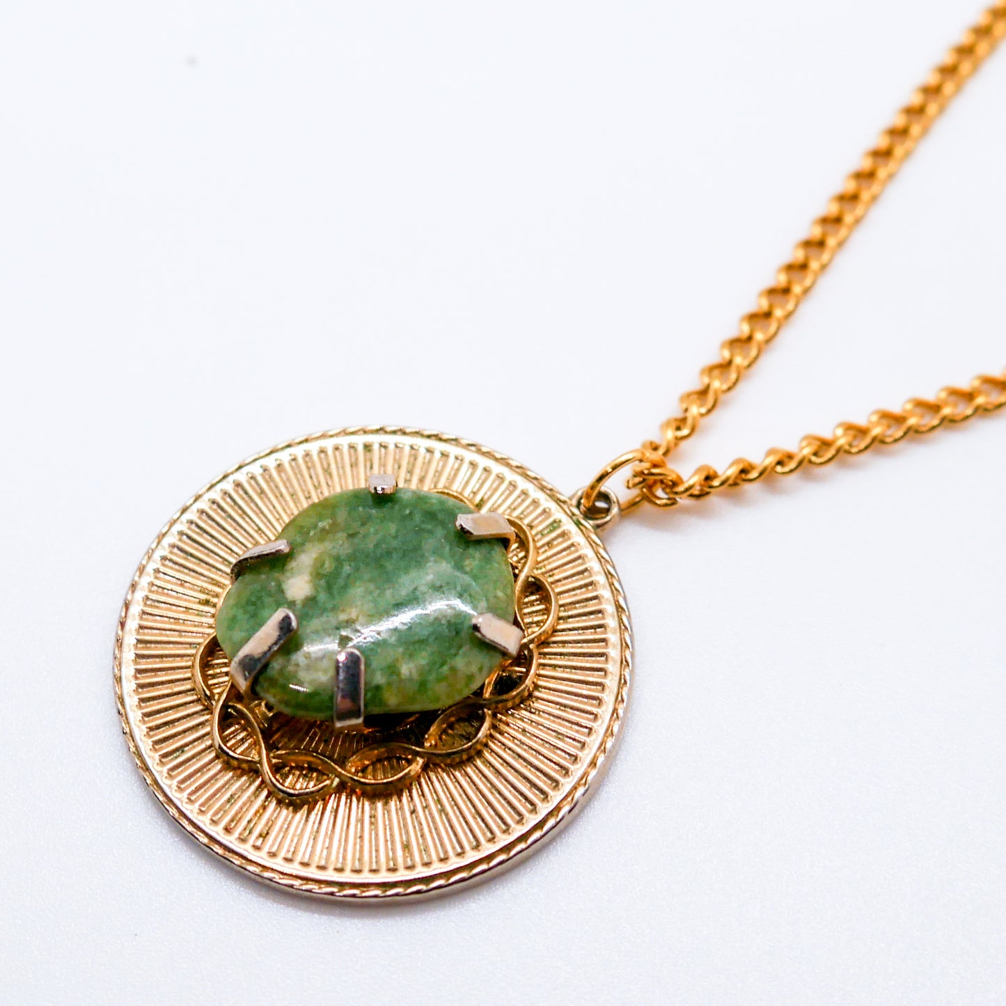 Circle of Life Moss Agate Necklace