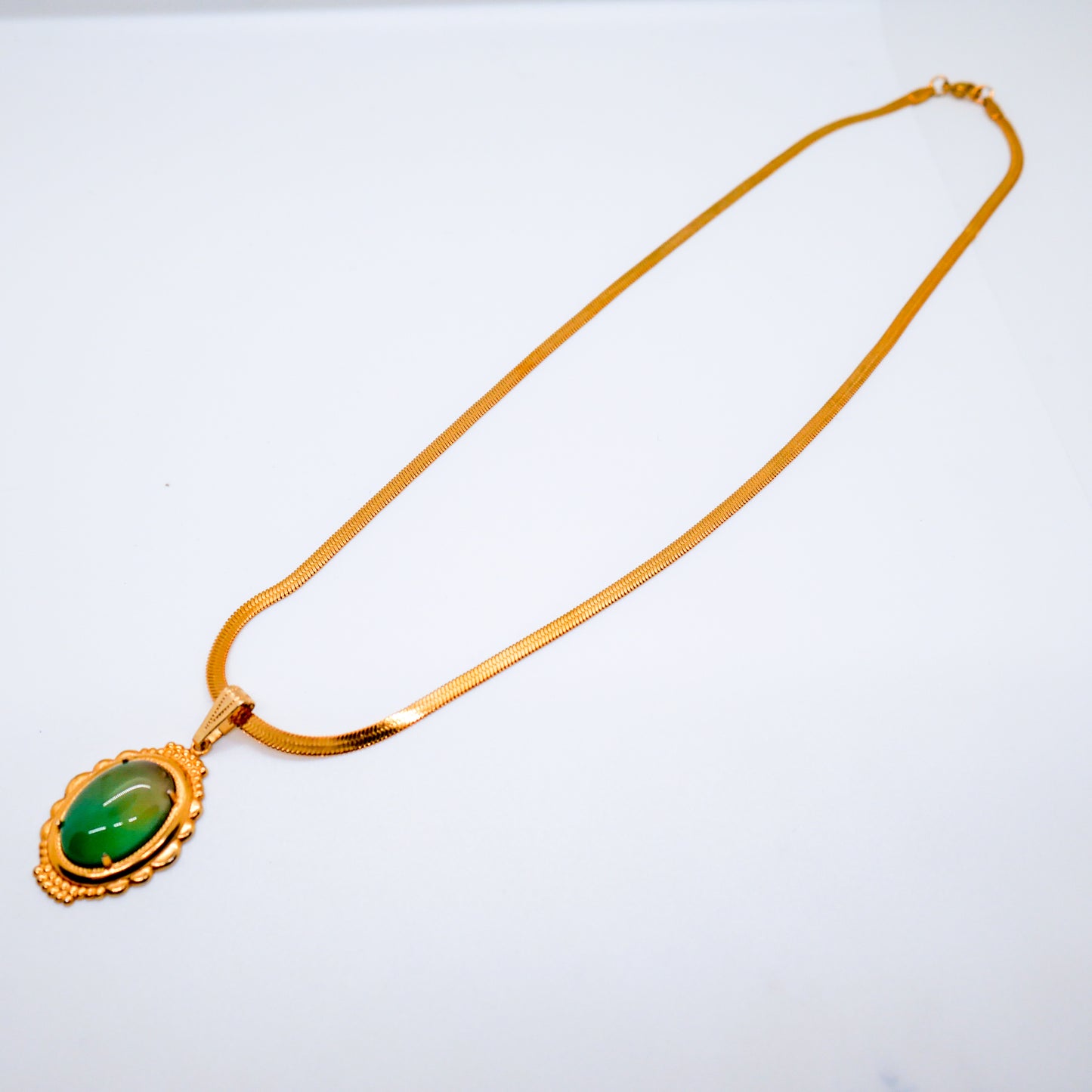 Regal Bravery Green Onyx Necklace