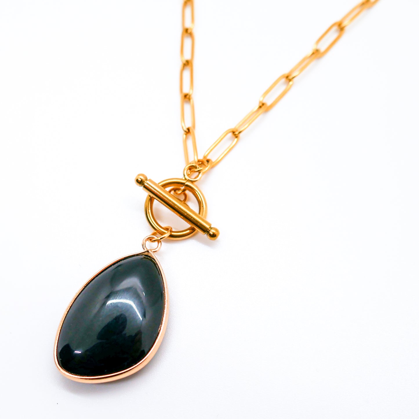 Inner Armor Crystal Toggle Necklace