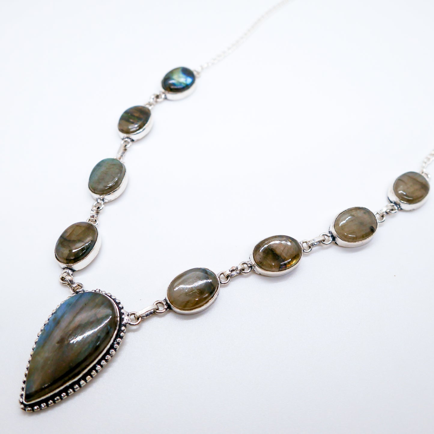 Mystic Shield Labradorite Necklace