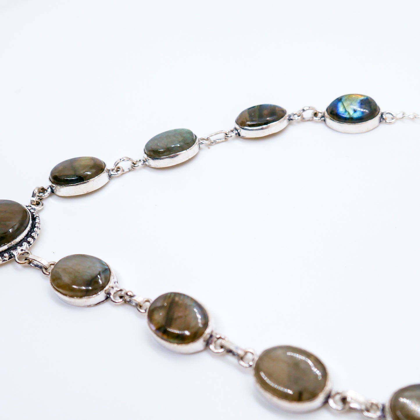 Mystic Shield Labradorite Necklace