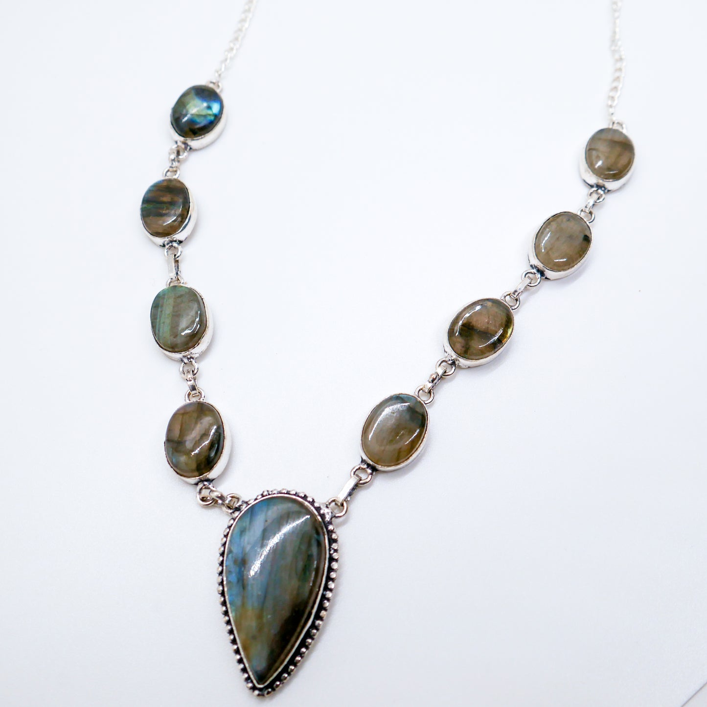 Mystic Shield Labradorite Necklace