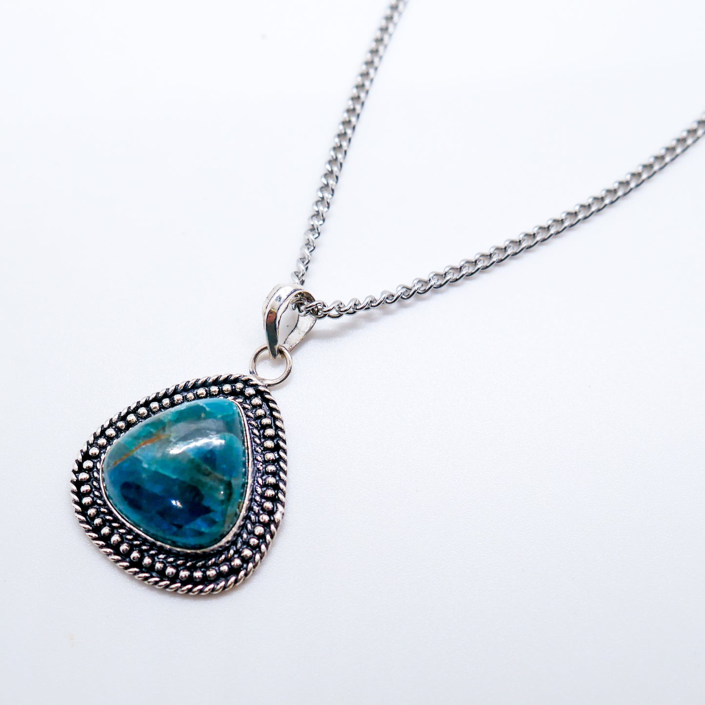 Aspired Blue Apatite Necklace