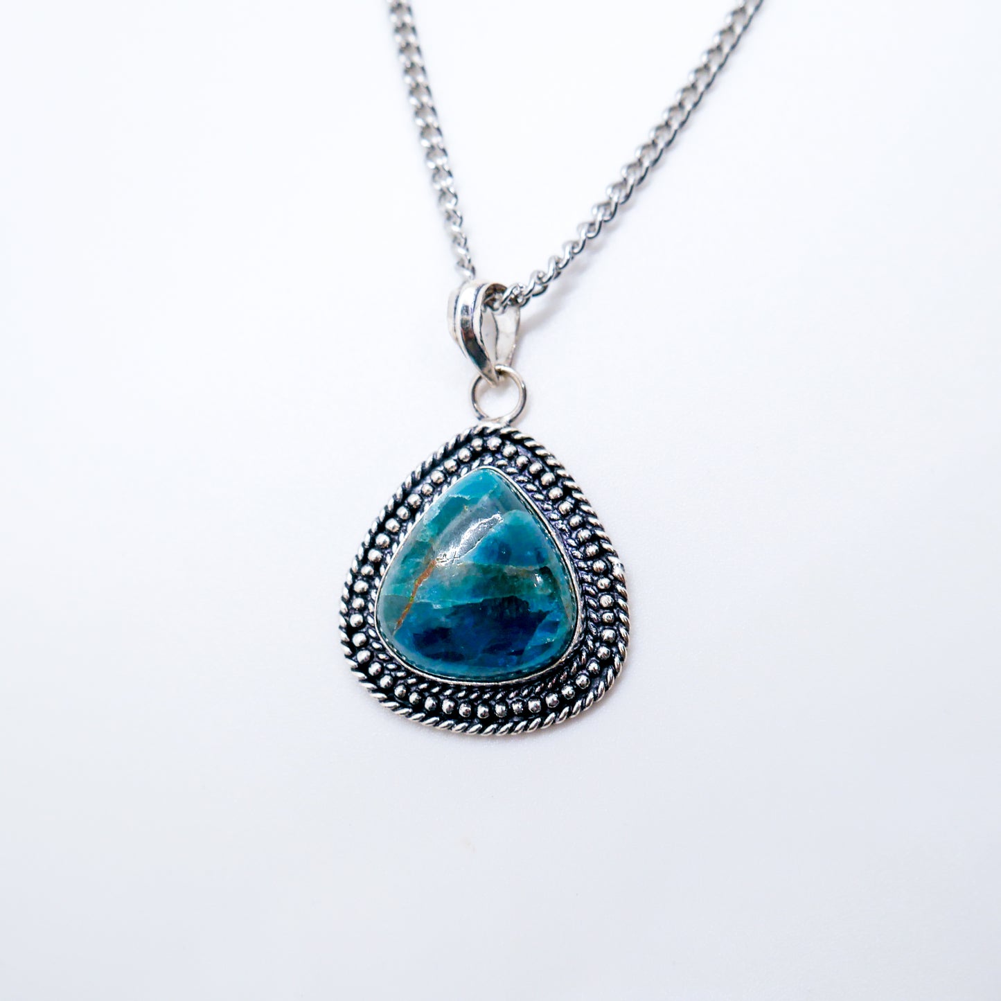 Aspired Blue Apatite Necklace