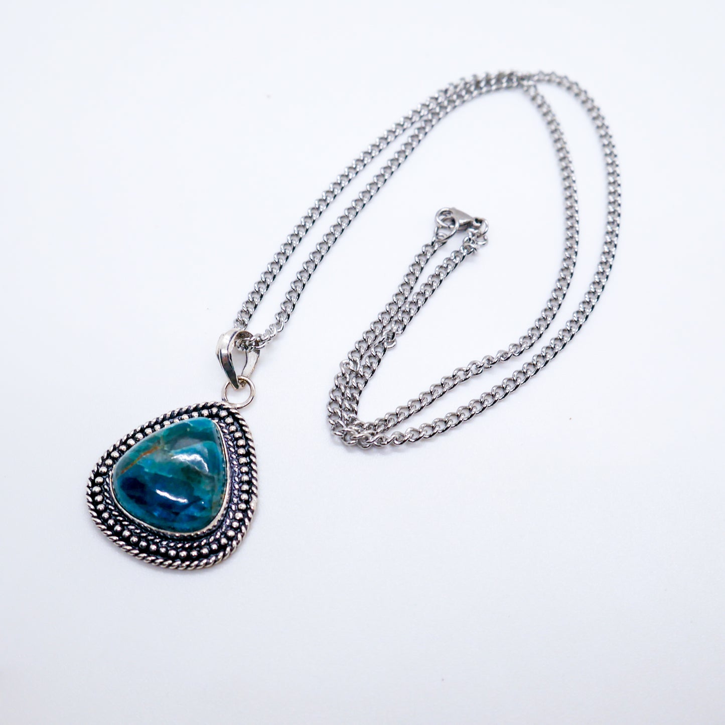 Aspired Blue Apatite Necklace
