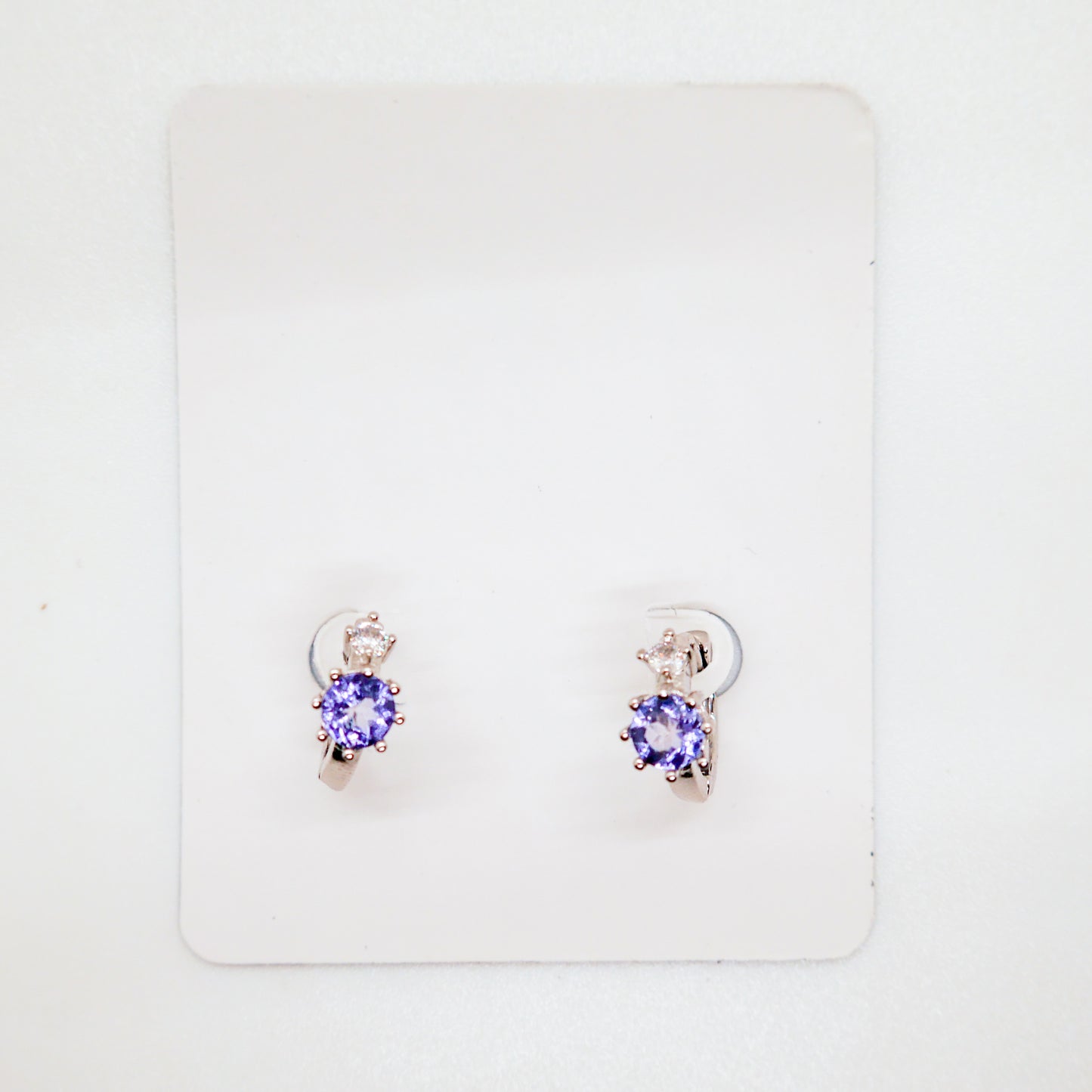 Tanzanite Huggy Hoops